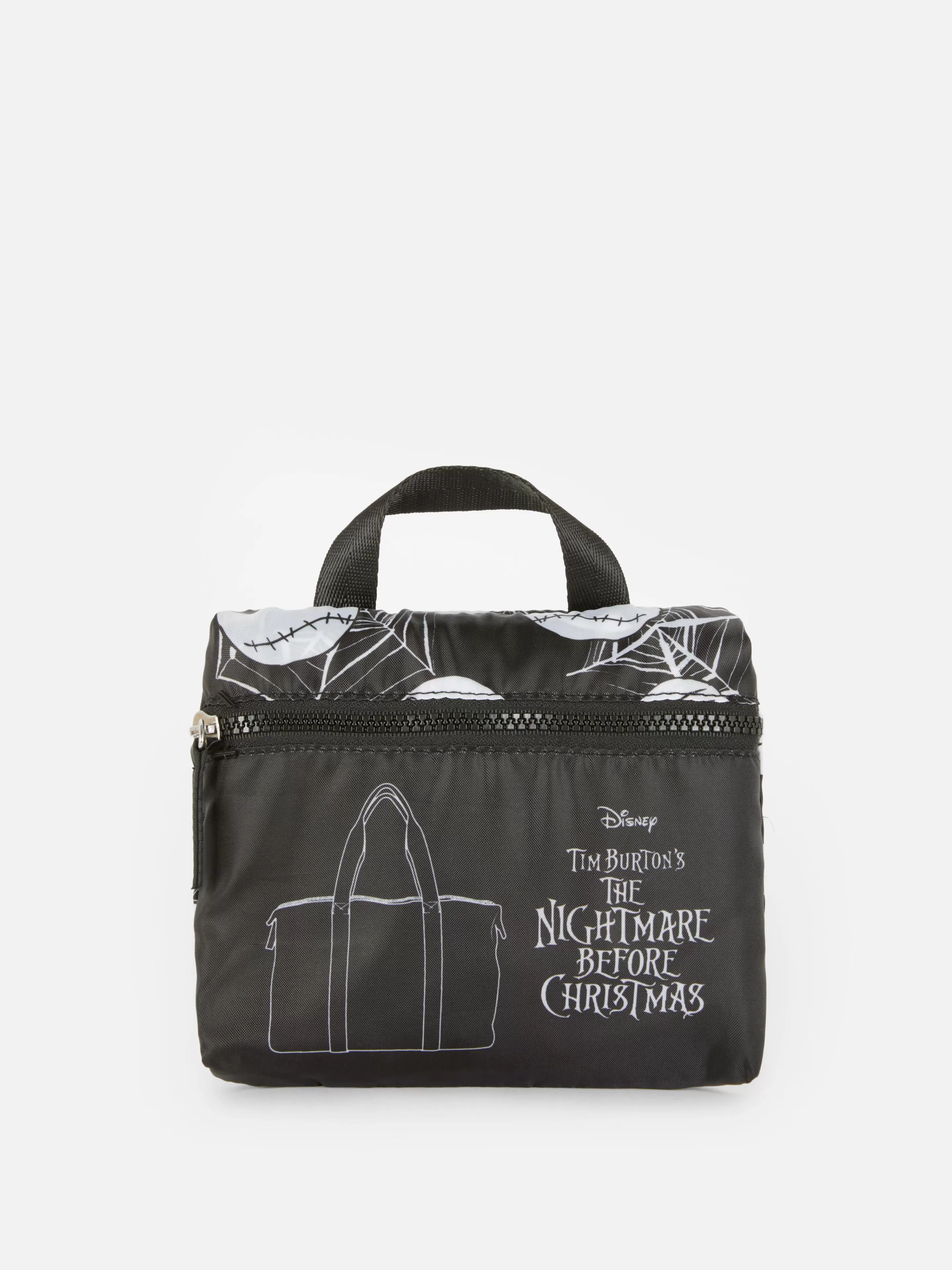 Malas E Carteiras*Primark Bolsa Shopper Dobrável Disney Tim Burton O Estranho Mundo De Jack Preto