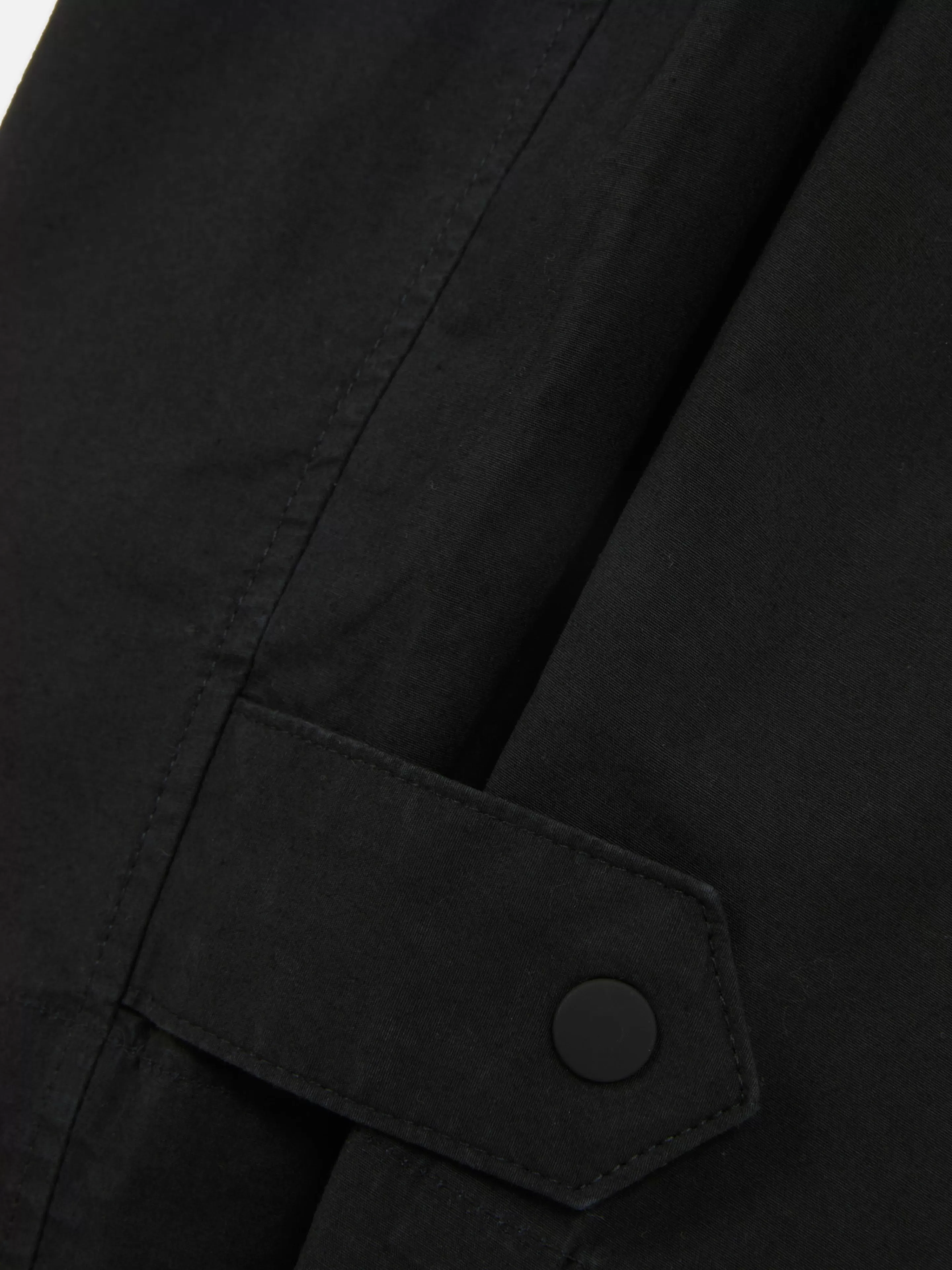 Calças E Leggings*Primark Calças Corte Barrel Utilitárias Rita Ora Preto