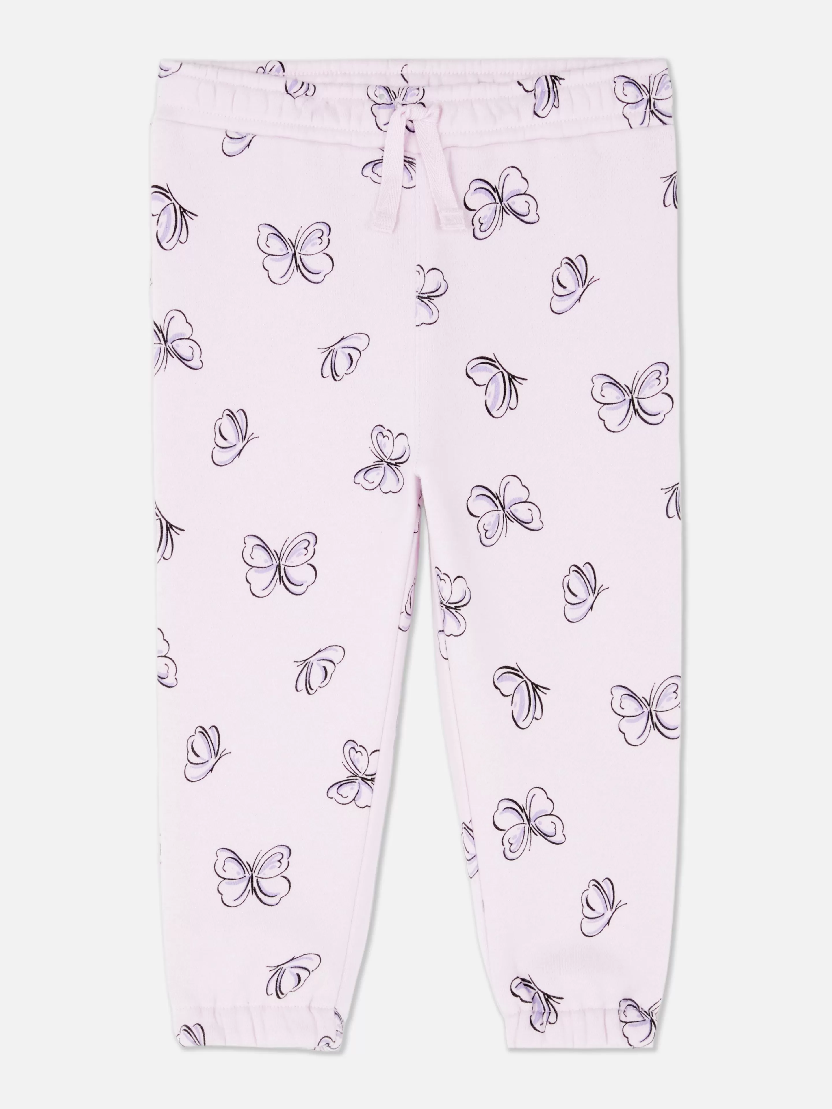 Calças E Leggings*Primark Calças Treino Conjunto Coordenado Punhos Cordão Roxo-claro