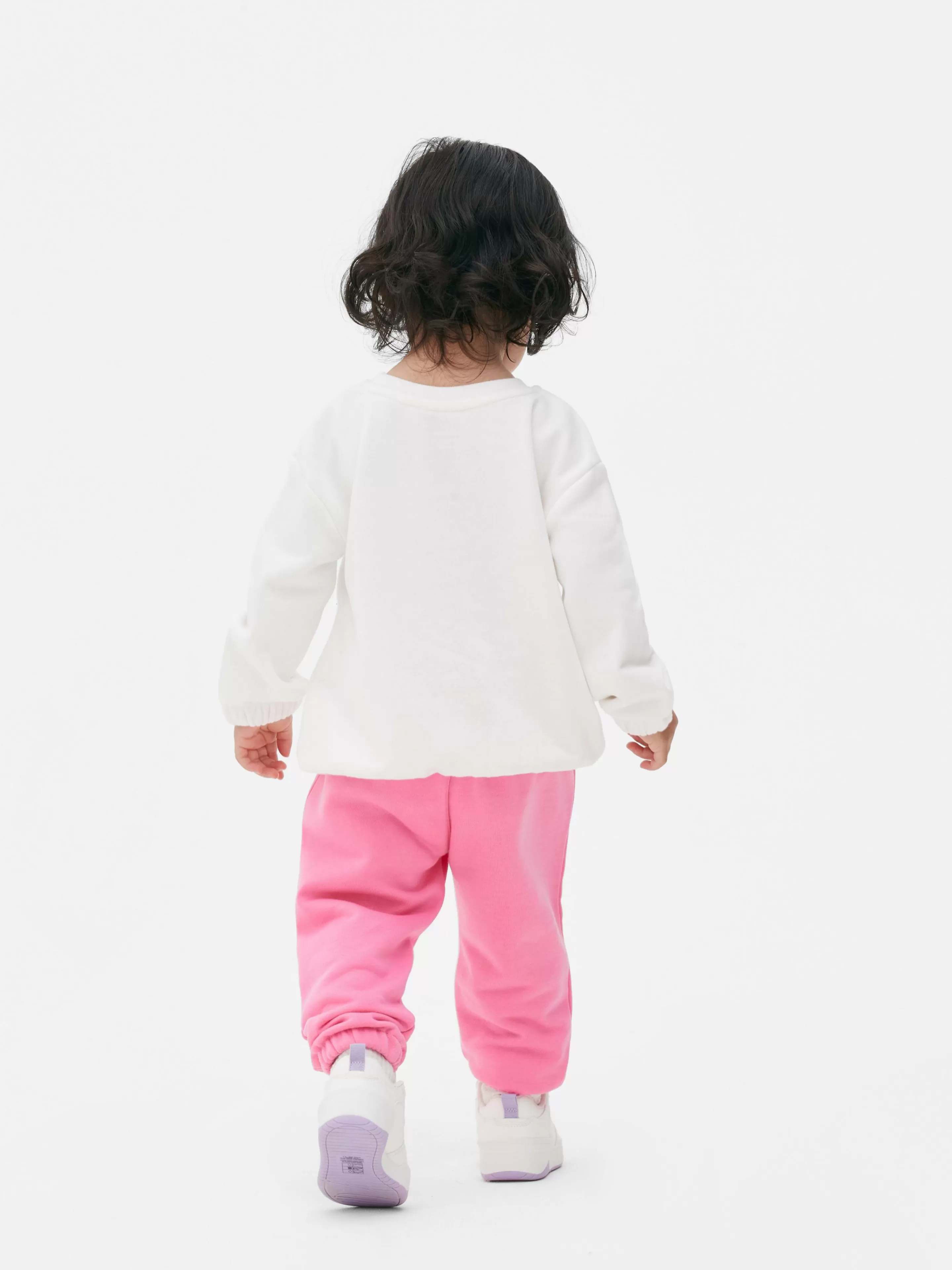 Calças E Leggings*Primark Calças Treino Conjunto Coordenado Punhos Cordão Rosa-choque