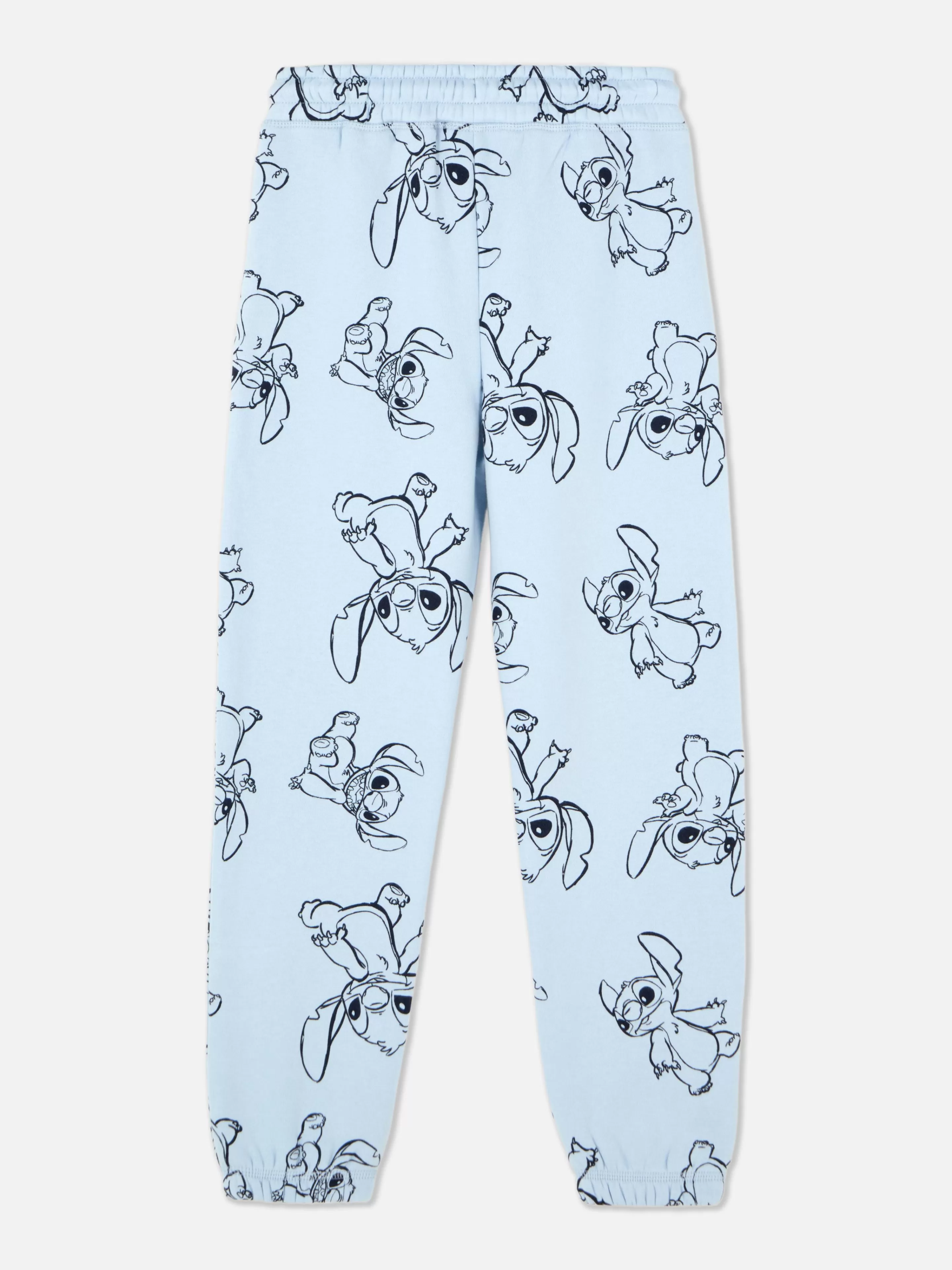 Calças De Treino*Primark Calças Treino Coord. Cordão Disney Lilo & Stitch Azul