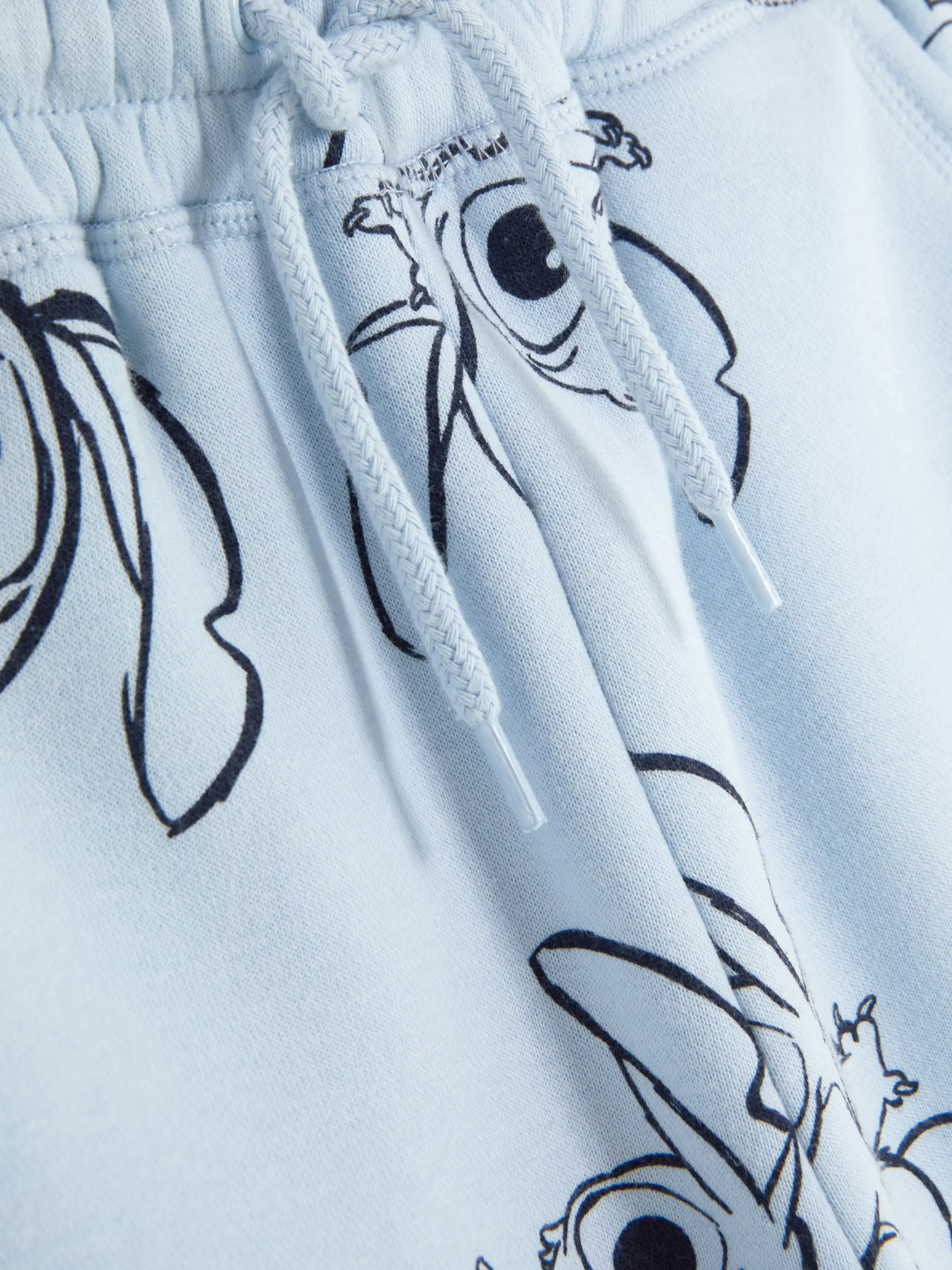 Calças De Treino*Primark Calças Treino Coord. Cordão Disney Lilo & Stitch Azul
