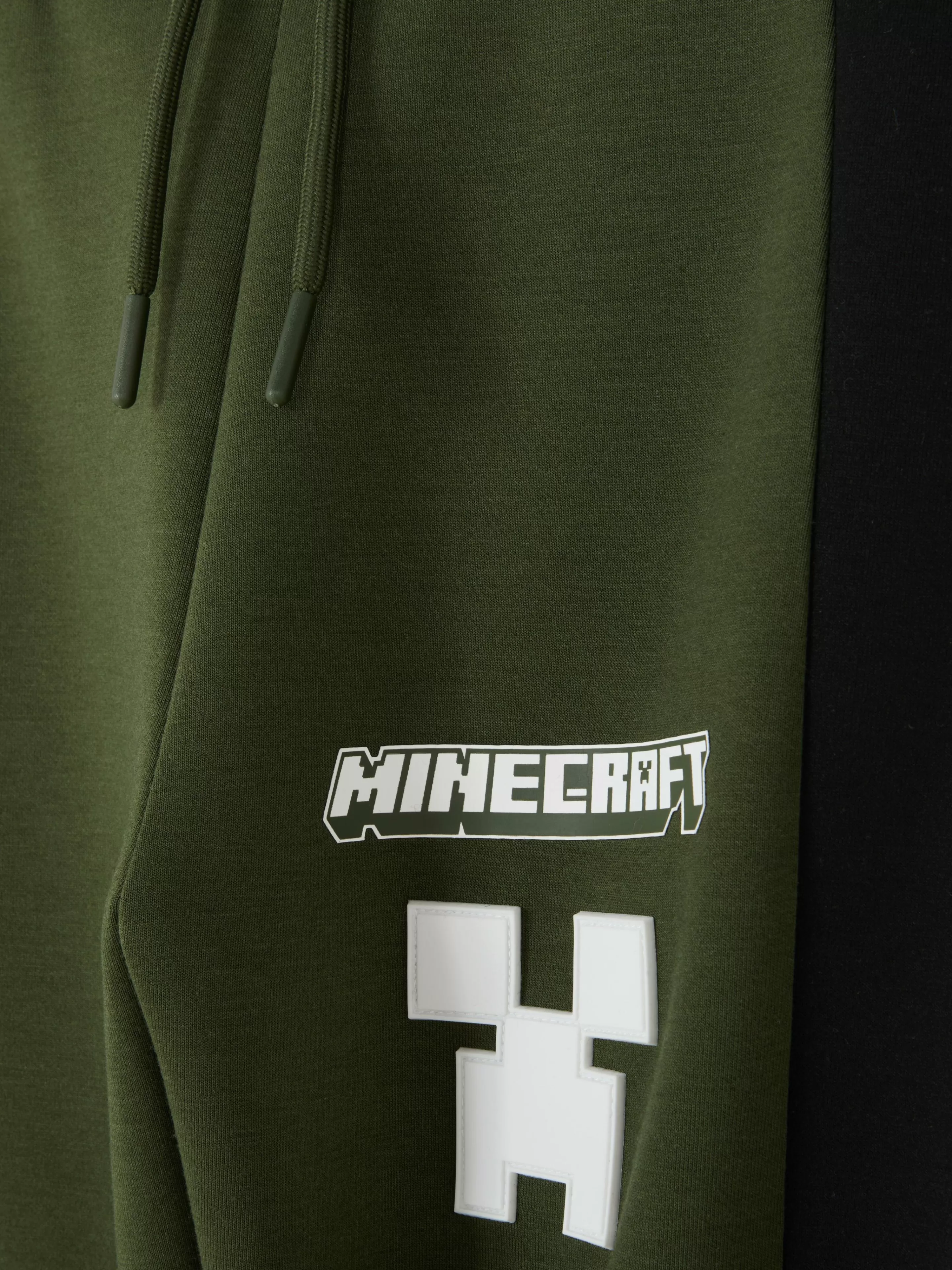 Calças De Treino*Primark Calças Treino Coordenadas Minecraft Bloco Cor Caqui