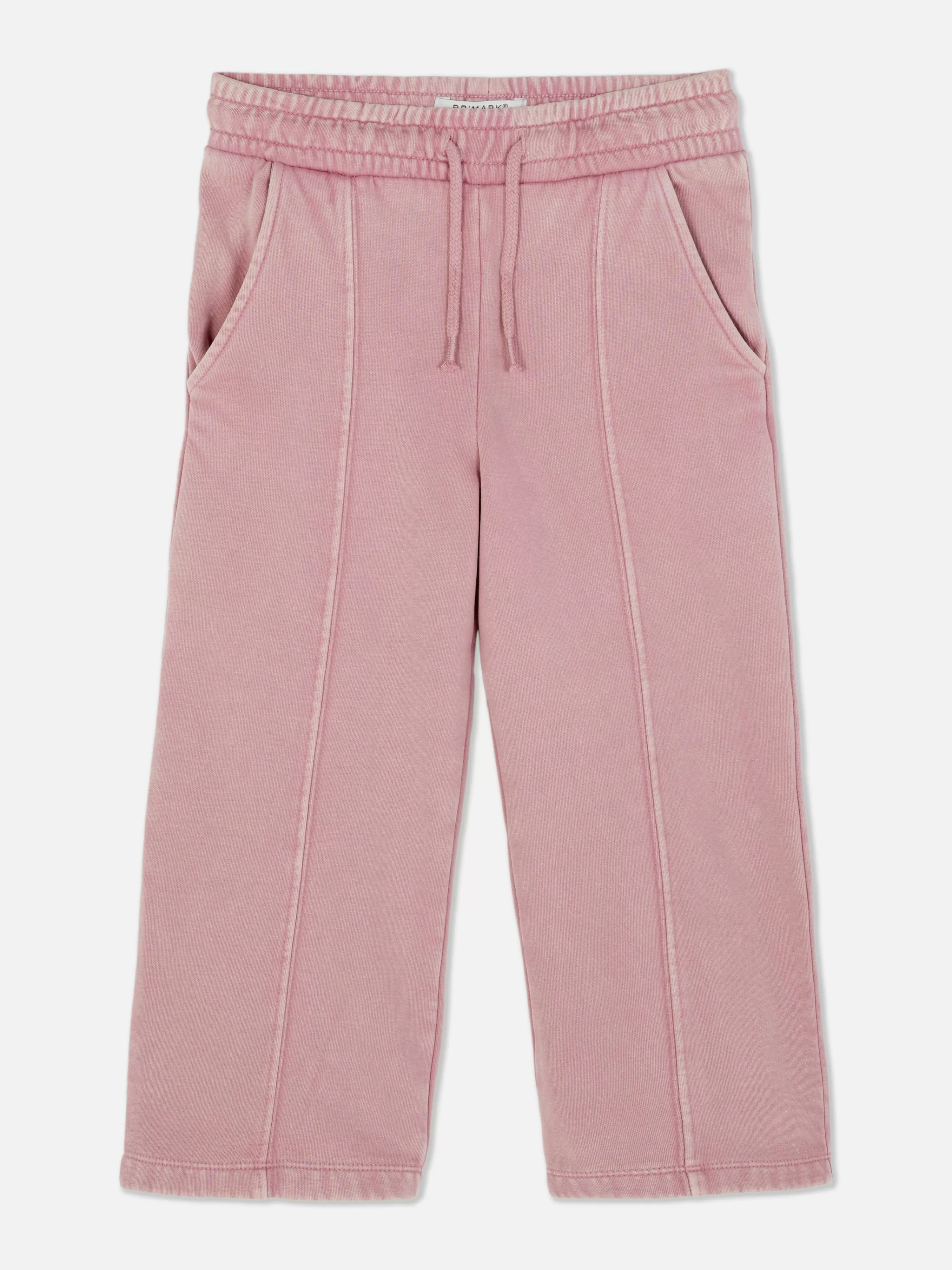 Calças De Treino*Primark Calças Treino Cordão Corte Perna Larga Cor-de-rosa