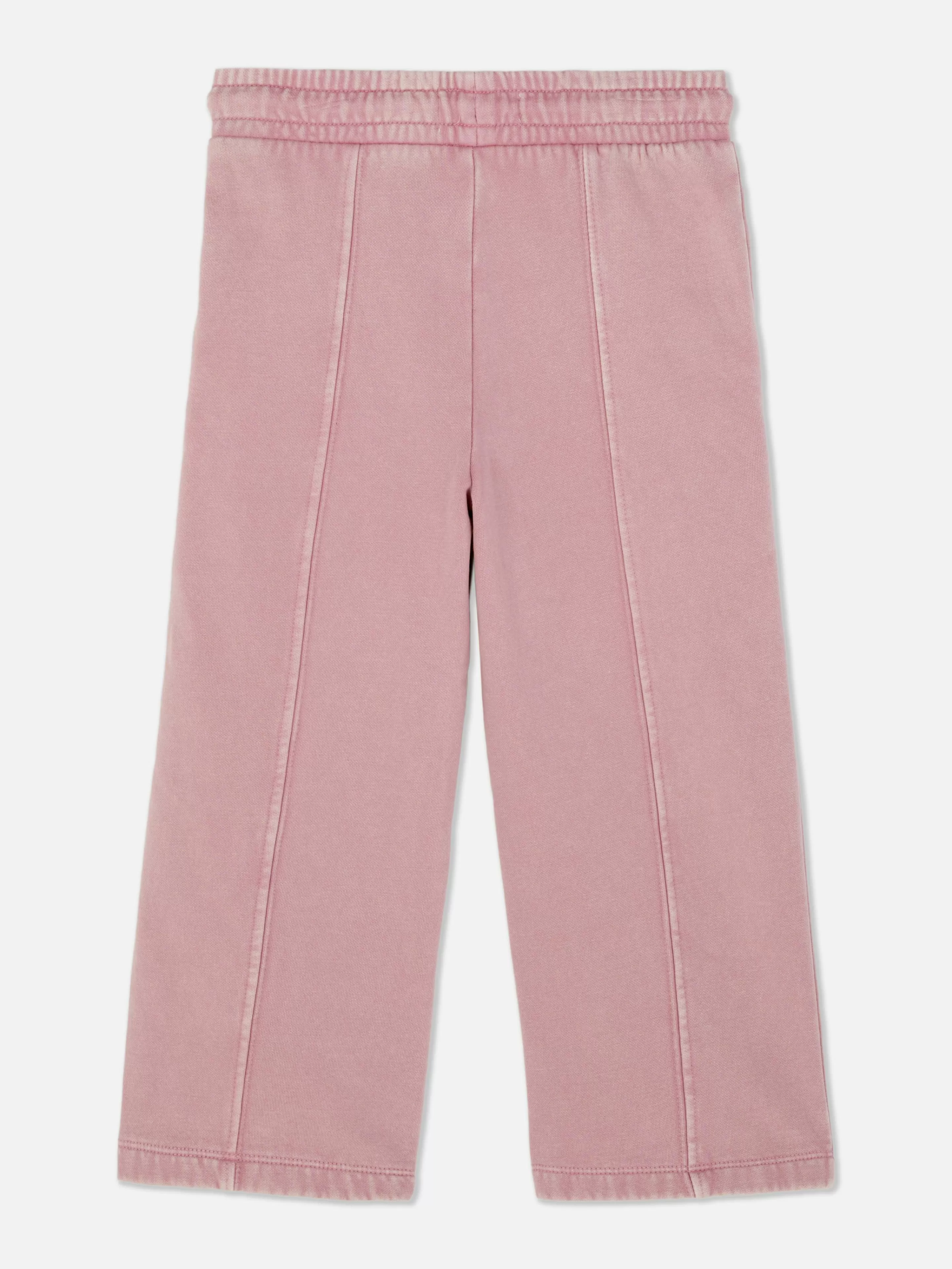 Calças De Treino*Primark Calças Treino Cordão Corte Perna Larga Cor-de-rosa