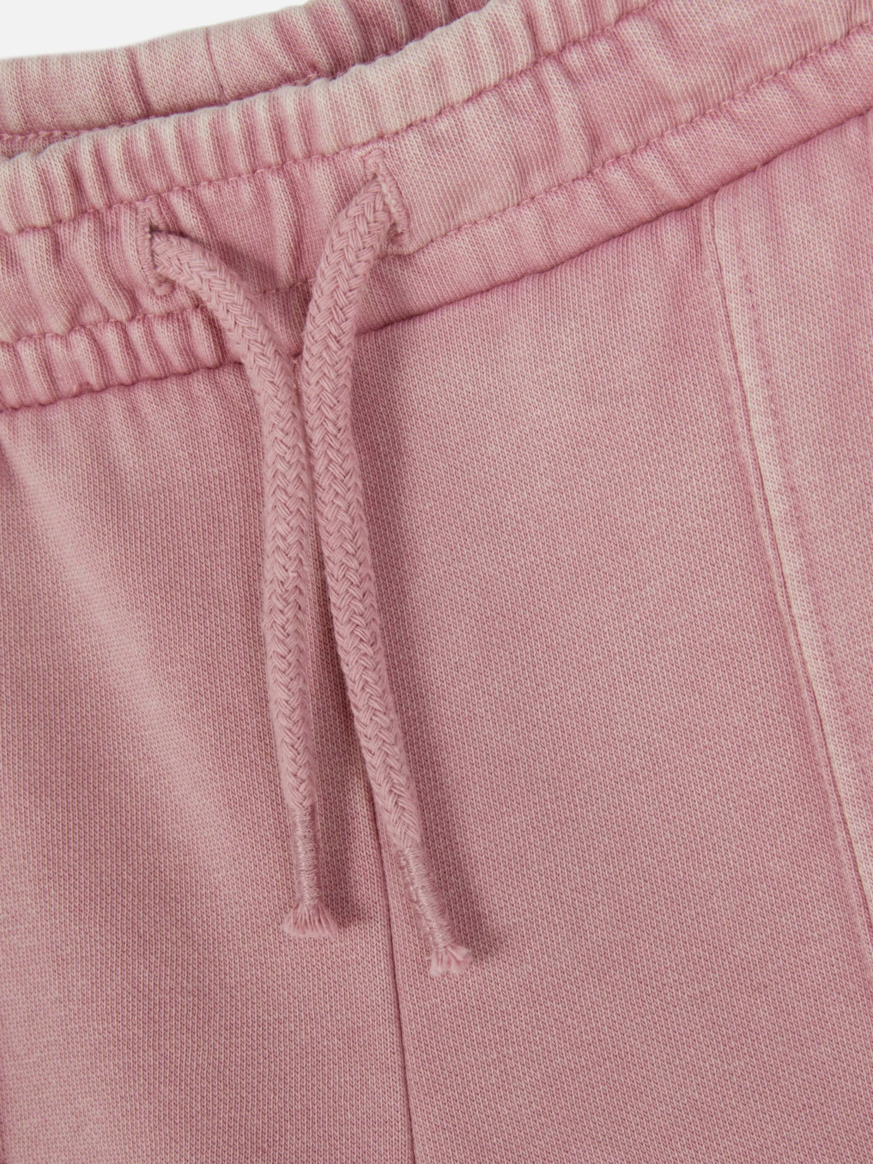 Calças De Treino*Primark Calças Treino Cordão Corte Perna Larga Cor-de-rosa