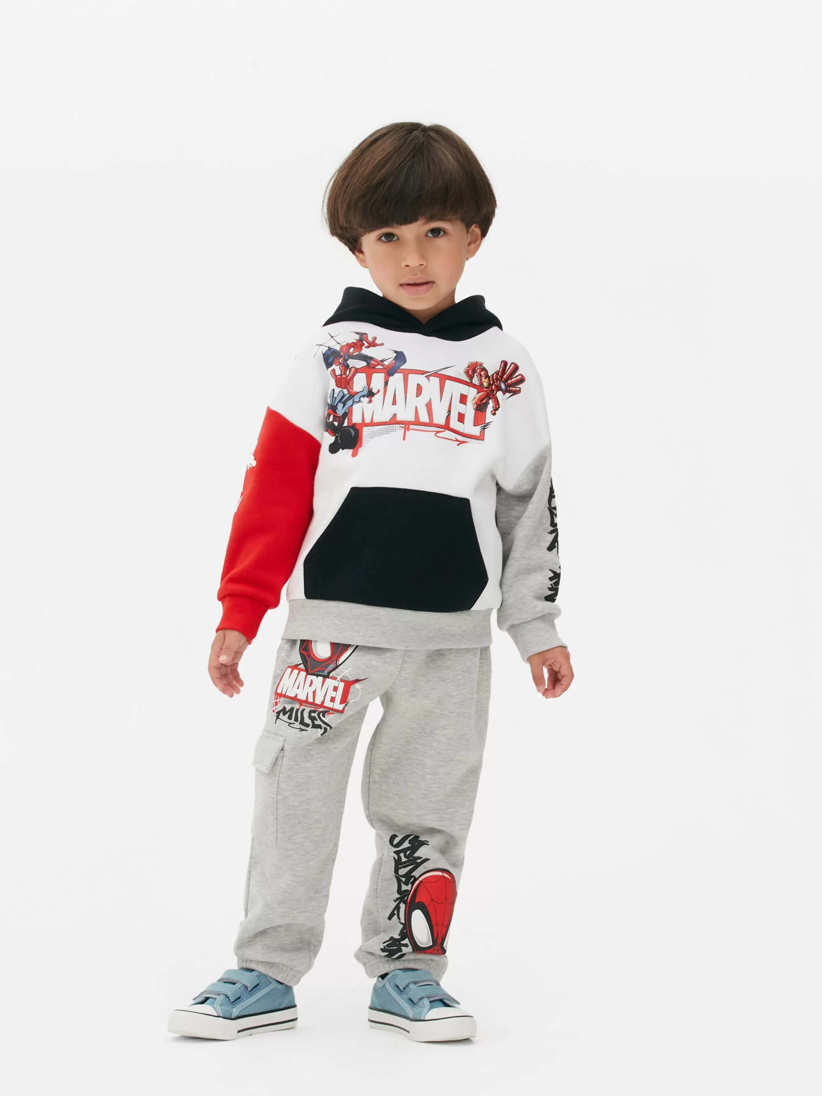 Camisolas Com E Sem Capuz*Primark Camisola Capuz Bloco Cor Marvel Vingadores Multicolor