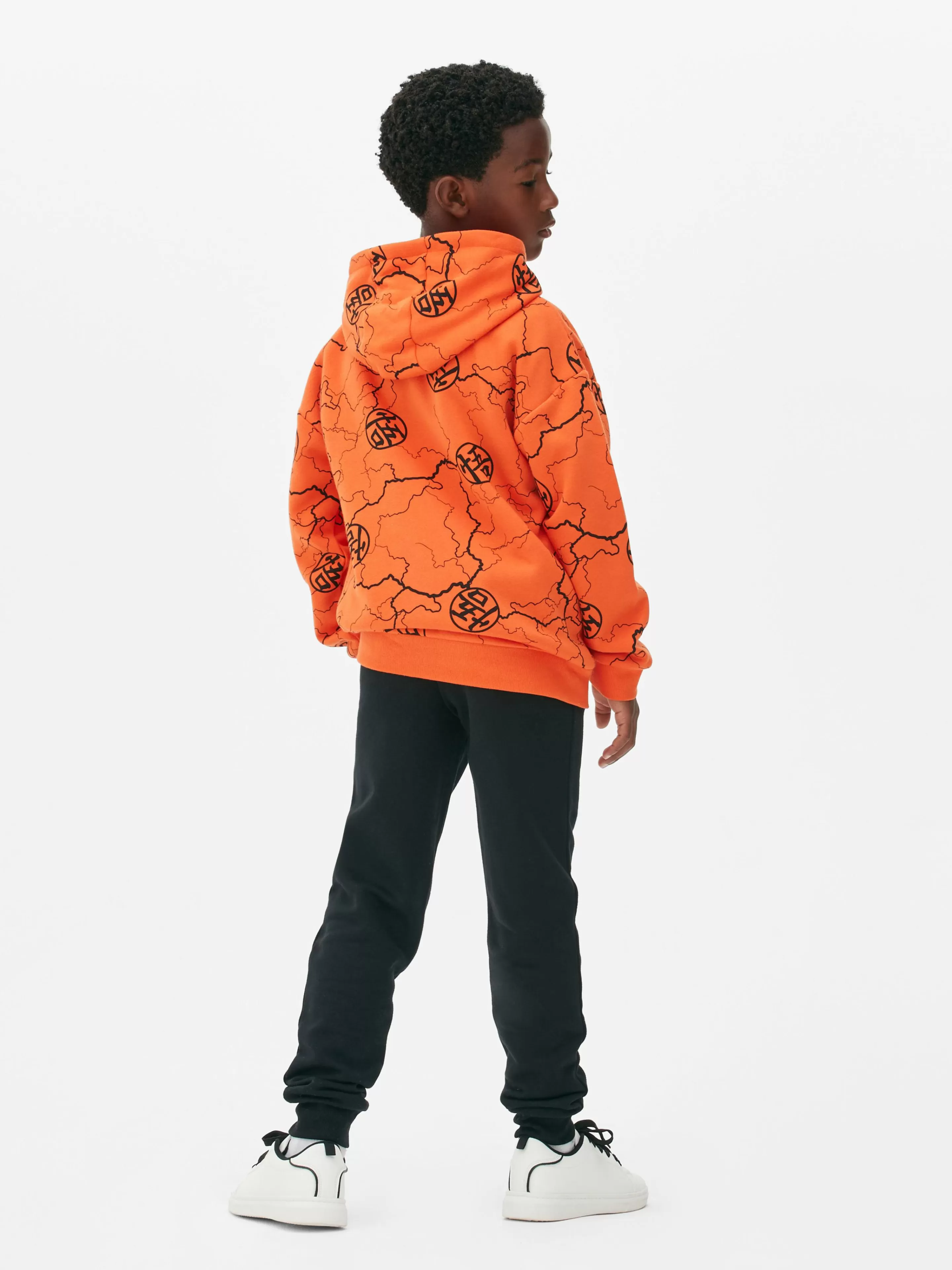 Camisolas Com E Sem Capuz*Primark Camisola Capuz Logótipo Dragon Ball Z Cor de laranja