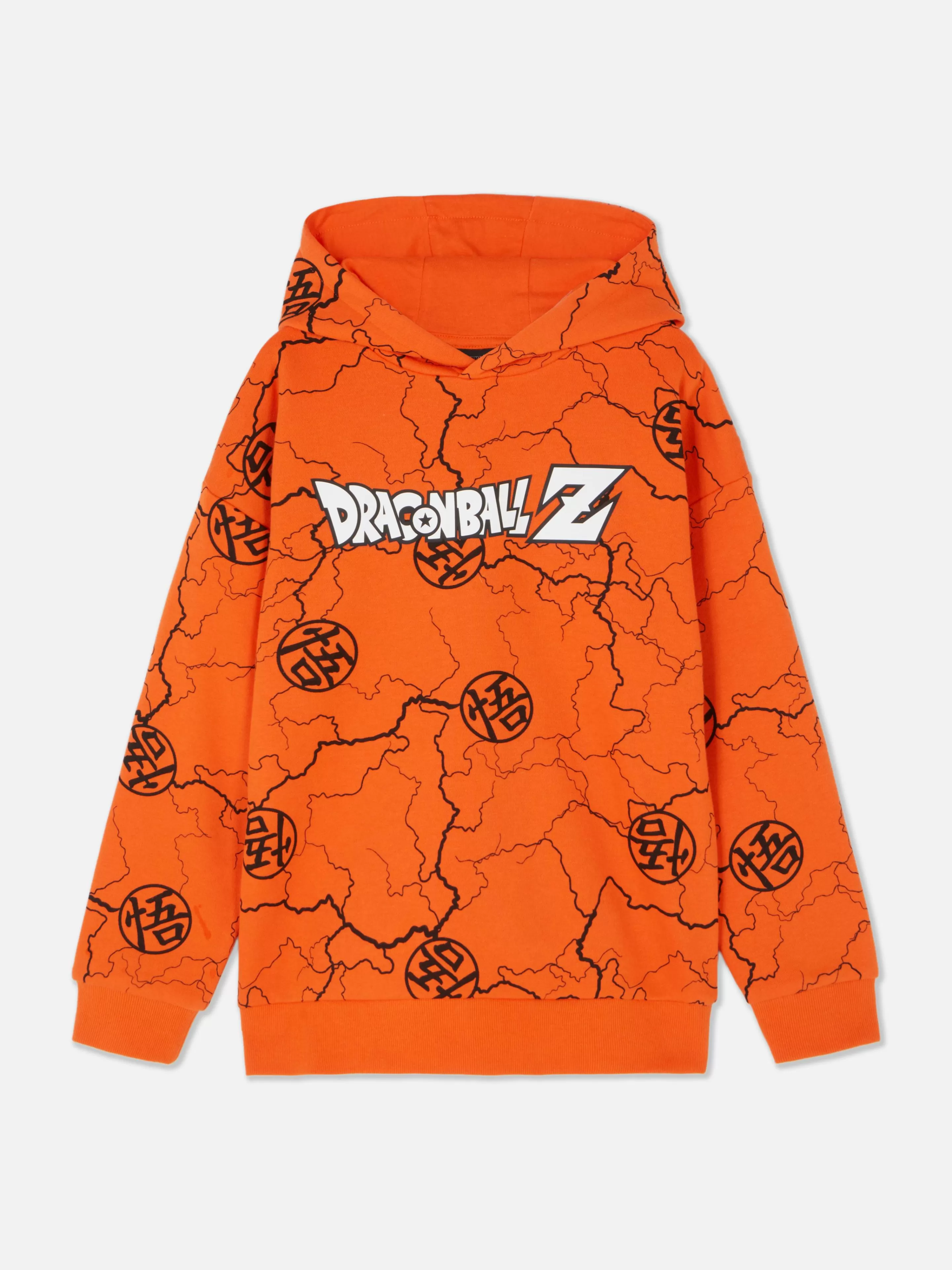 Camisolas Com E Sem Capuz*Primark Camisola Capuz Logótipo Dragon Ball Z Cor de laranja