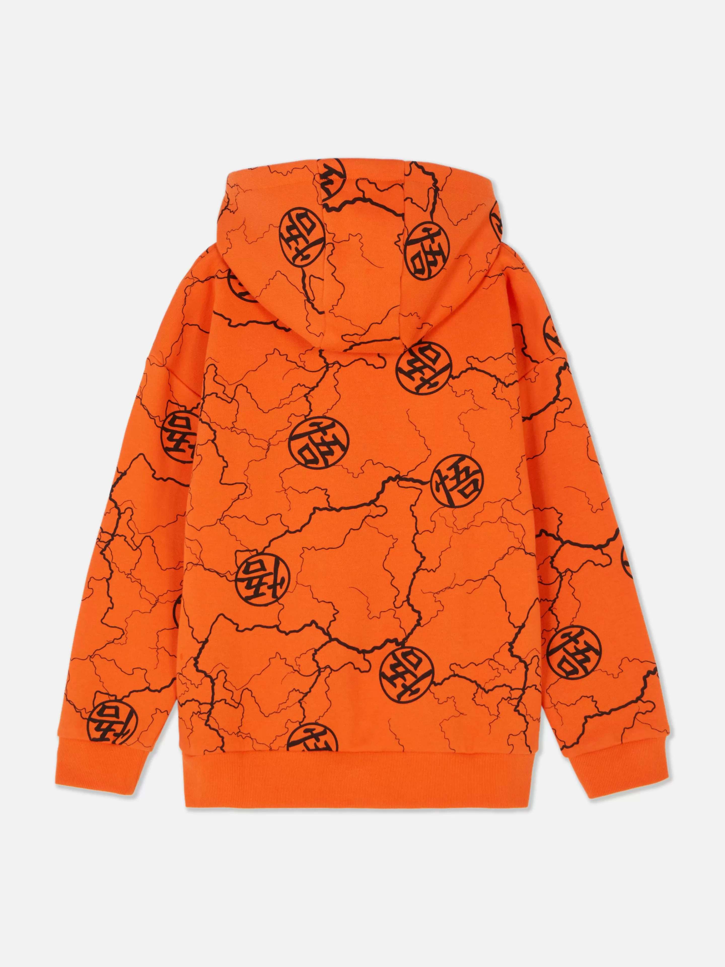Camisolas Com E Sem Capuz*Primark Camisola Capuz Logótipo Dragon Ball Z Cor de laranja