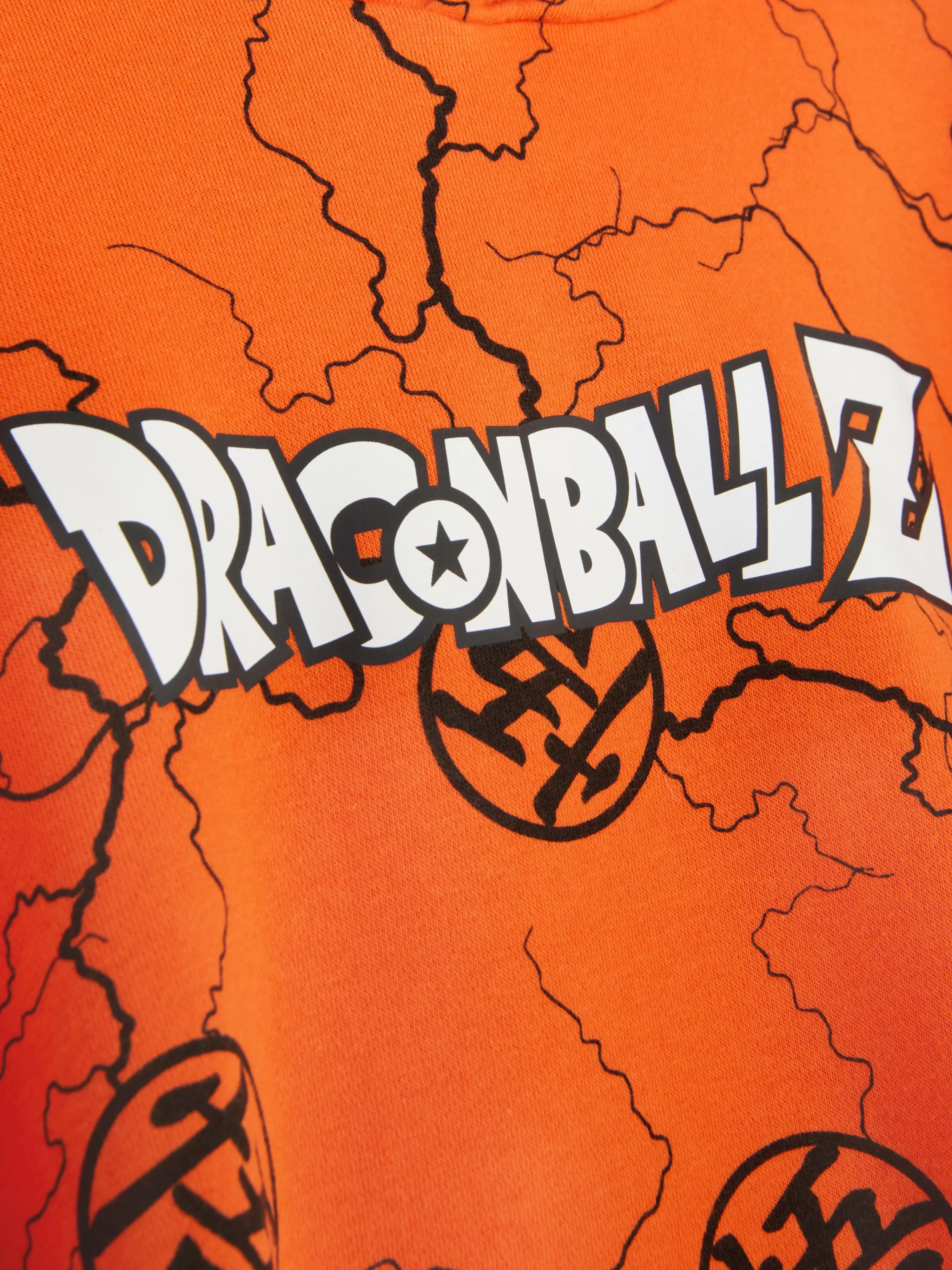Camisolas Com E Sem Capuz*Primark Camisola Capuz Logótipo Dragon Ball Z Cor de laranja