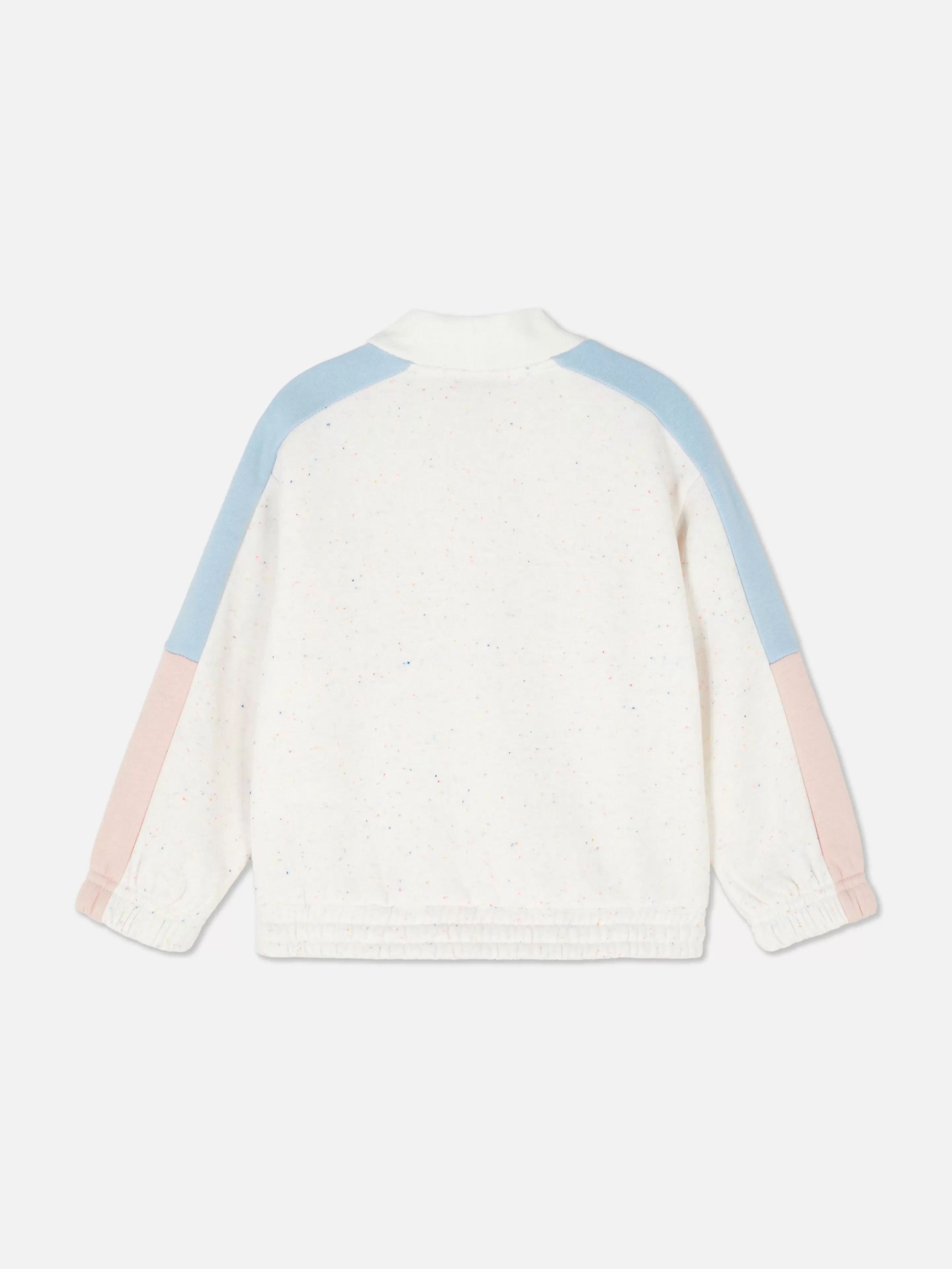 Camisolas Com E Sem Capuz*Primark Camisola Meio Fecho Correr Bloco Cor Multicolor