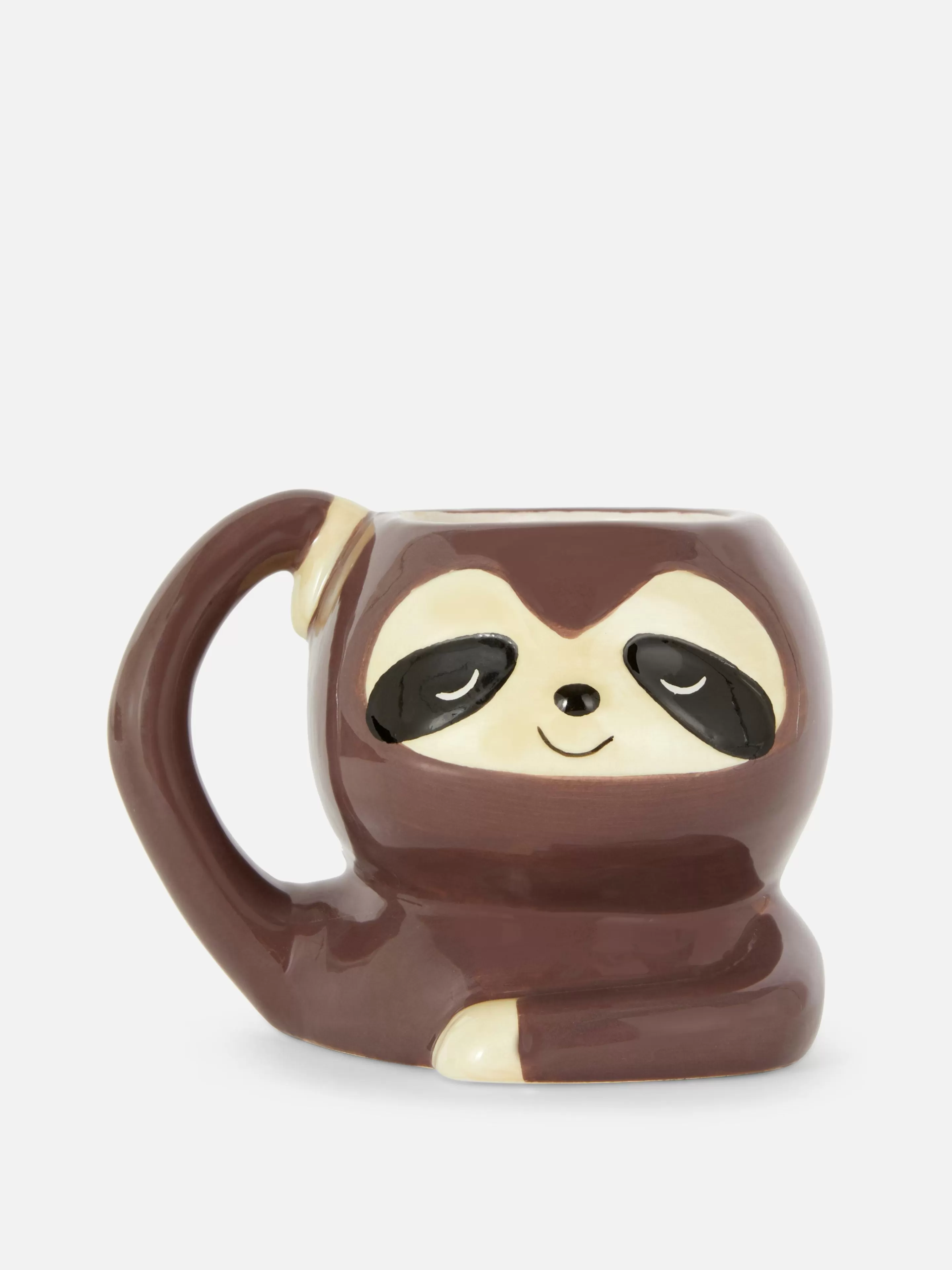 Copos E Canecas*Primark Caneca Forma Preguiça Castanho