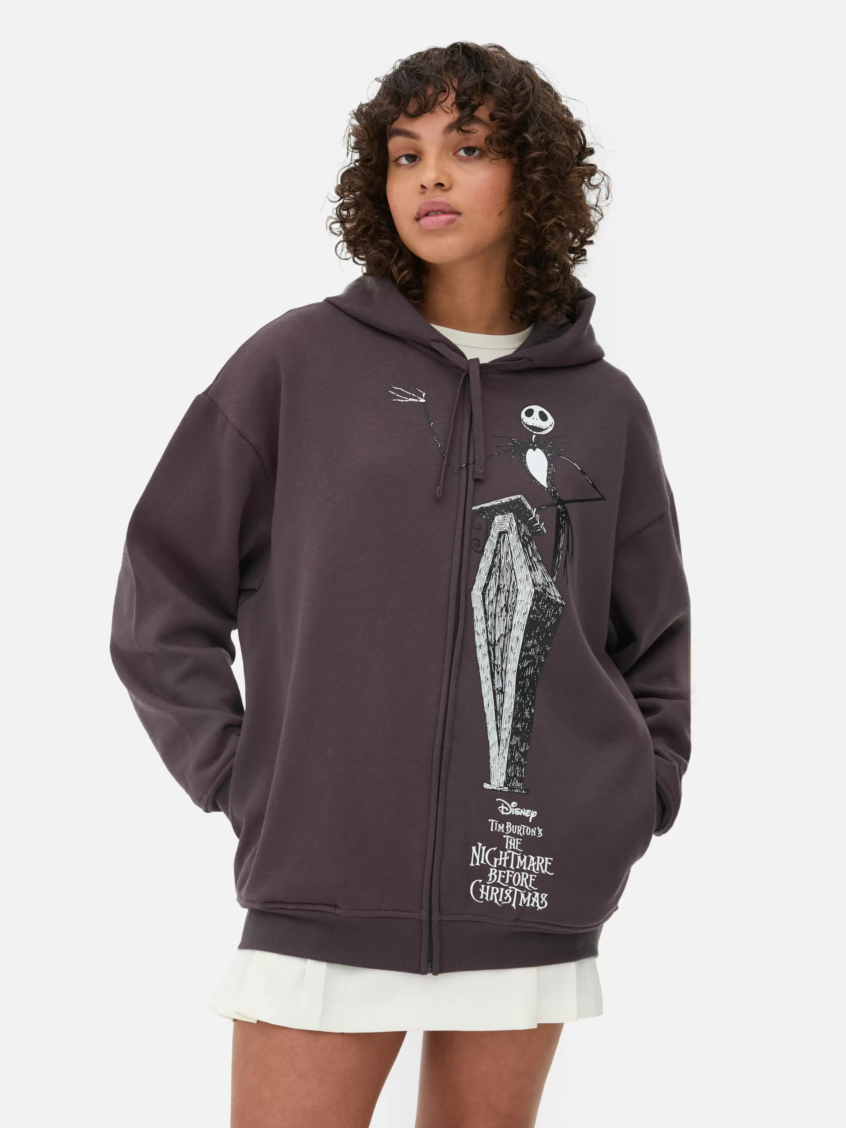 Camisolas Com E Sem Capuz*Primark Casaco C/ Capuz Fecho De Correr Disney Tim Burton O Estranho Mundo De Jack Carvão