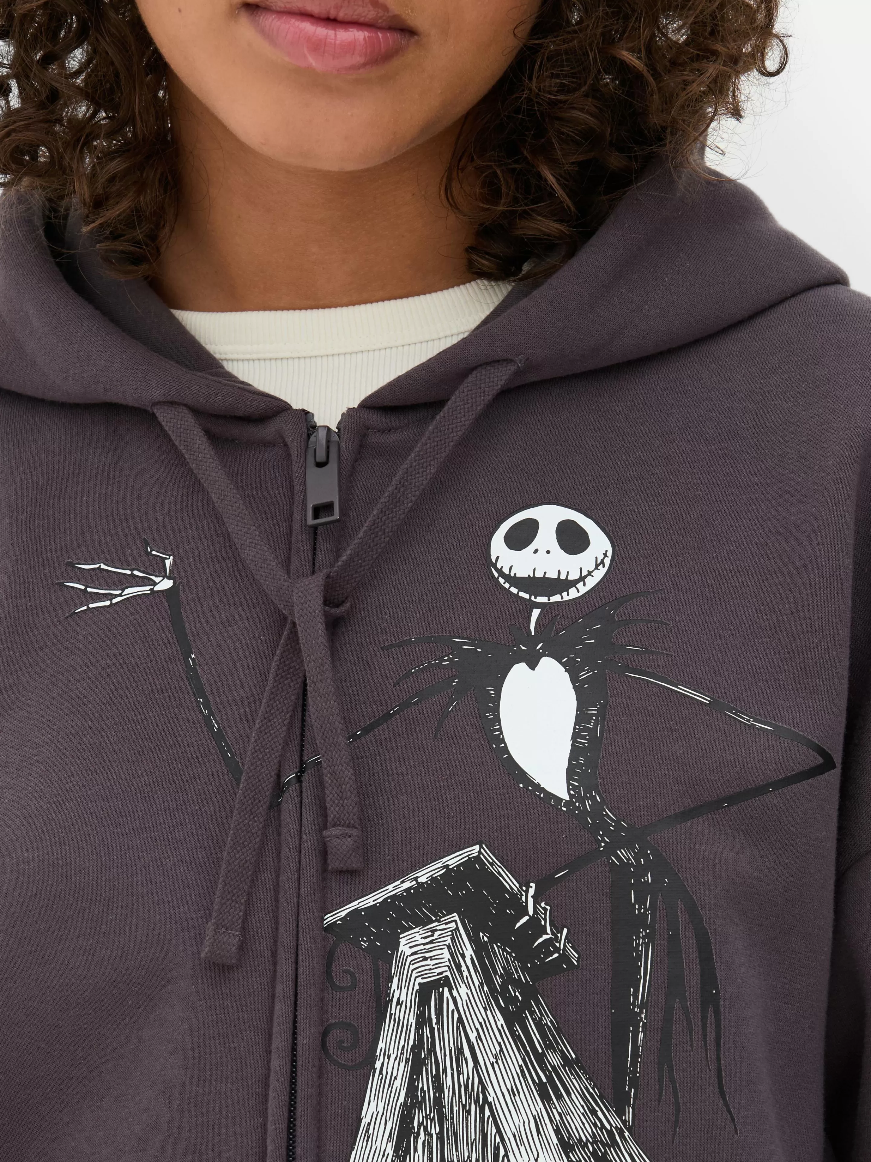 Camisolas Com E Sem Capuz*Primark Casaco C/ Capuz Fecho De Correr Disney Tim Burton O Estranho Mundo De Jack Carvão