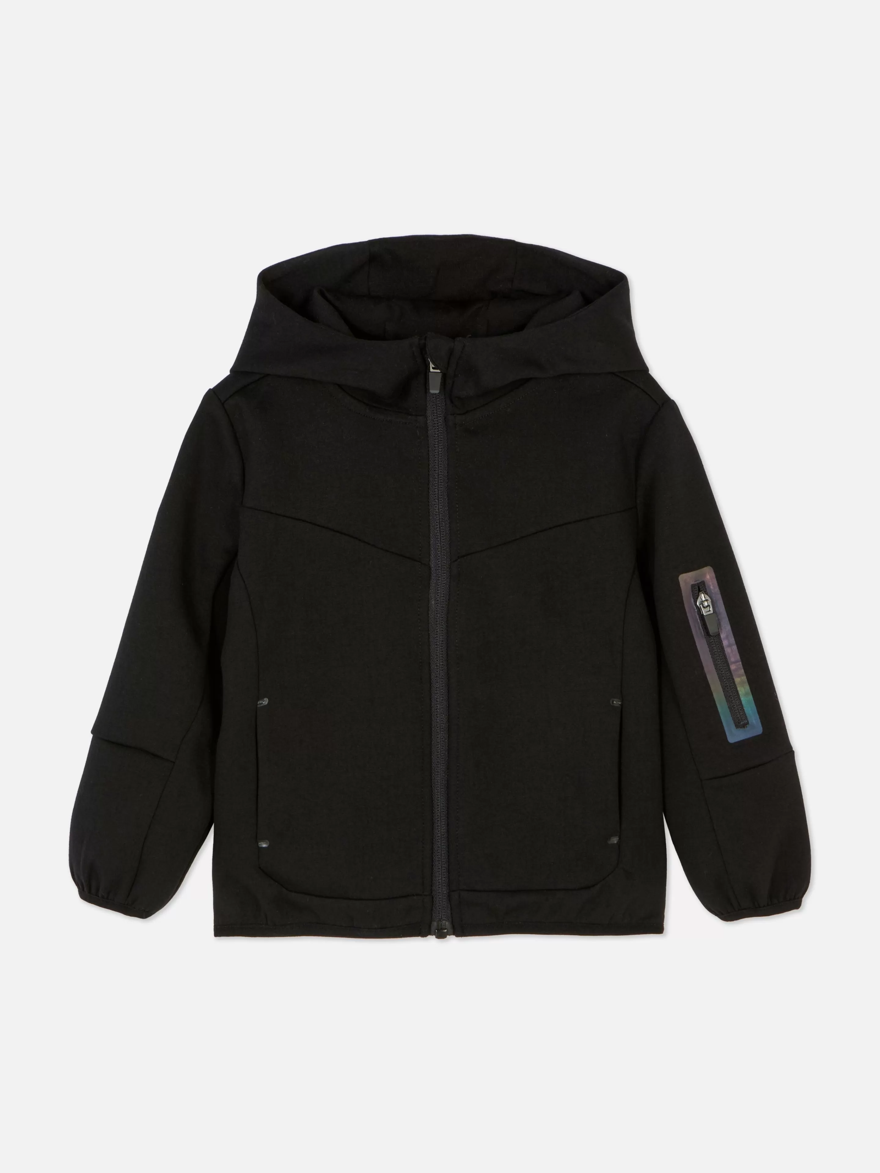 Camisolas Com E Sem Capuz*Primark Casaco Capuz Conj. Coordenado Fecho Correr Reforçado Preto