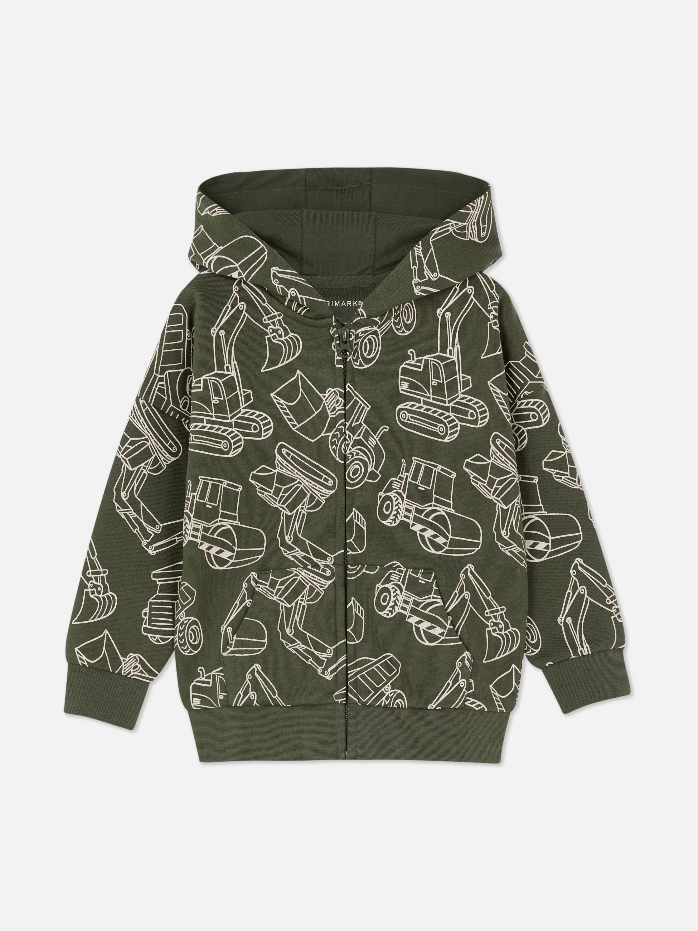 Camisolas Com E Sem Capuz*Primark Casaco Capuz Fecho Correr Conjunto Coordenado Caqui