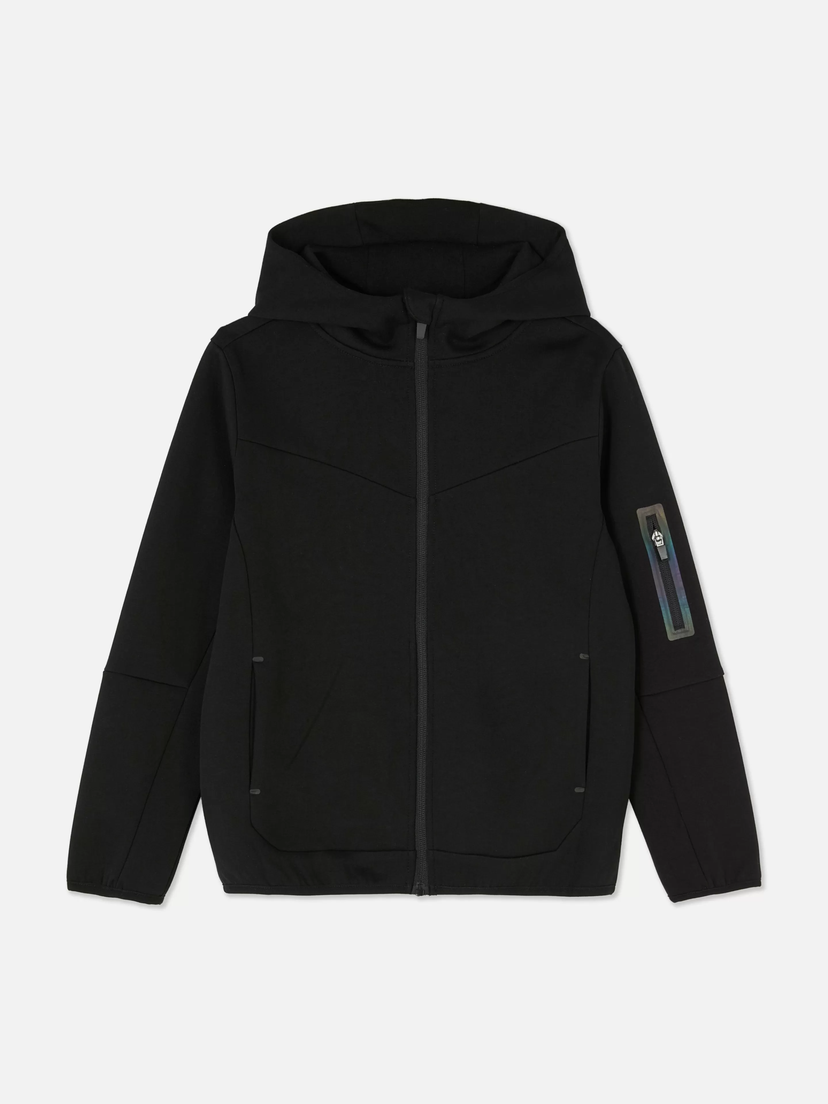 Camisolas Com E Sem Capuz*Primark Casaco Capuz Fecho Correr Conjunto Coordenado Preto