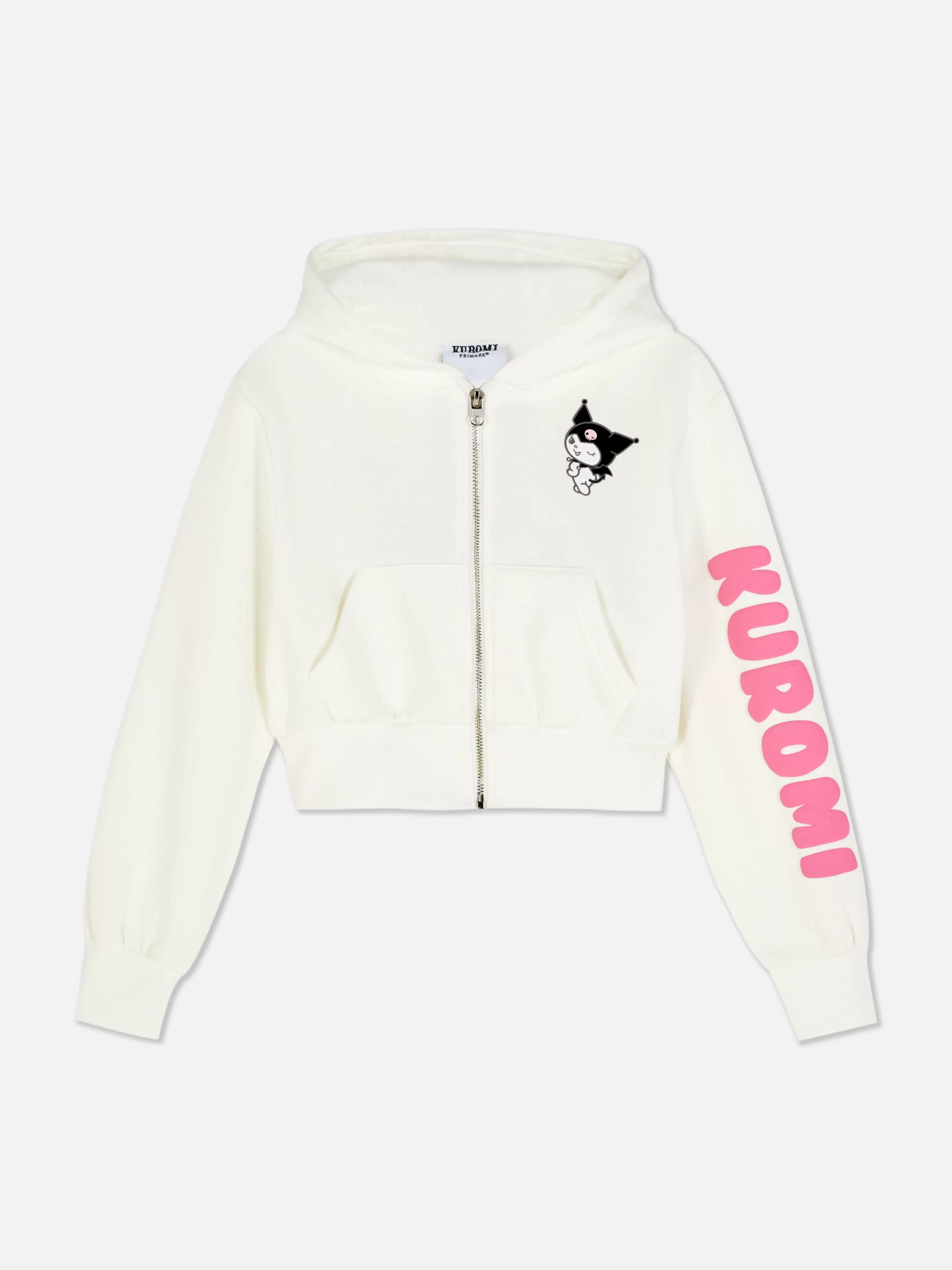 Camisolas Com E Sem Capuz*Primark Casaco Capuz Fecho Correr Hello Kitty Kuromi Branco