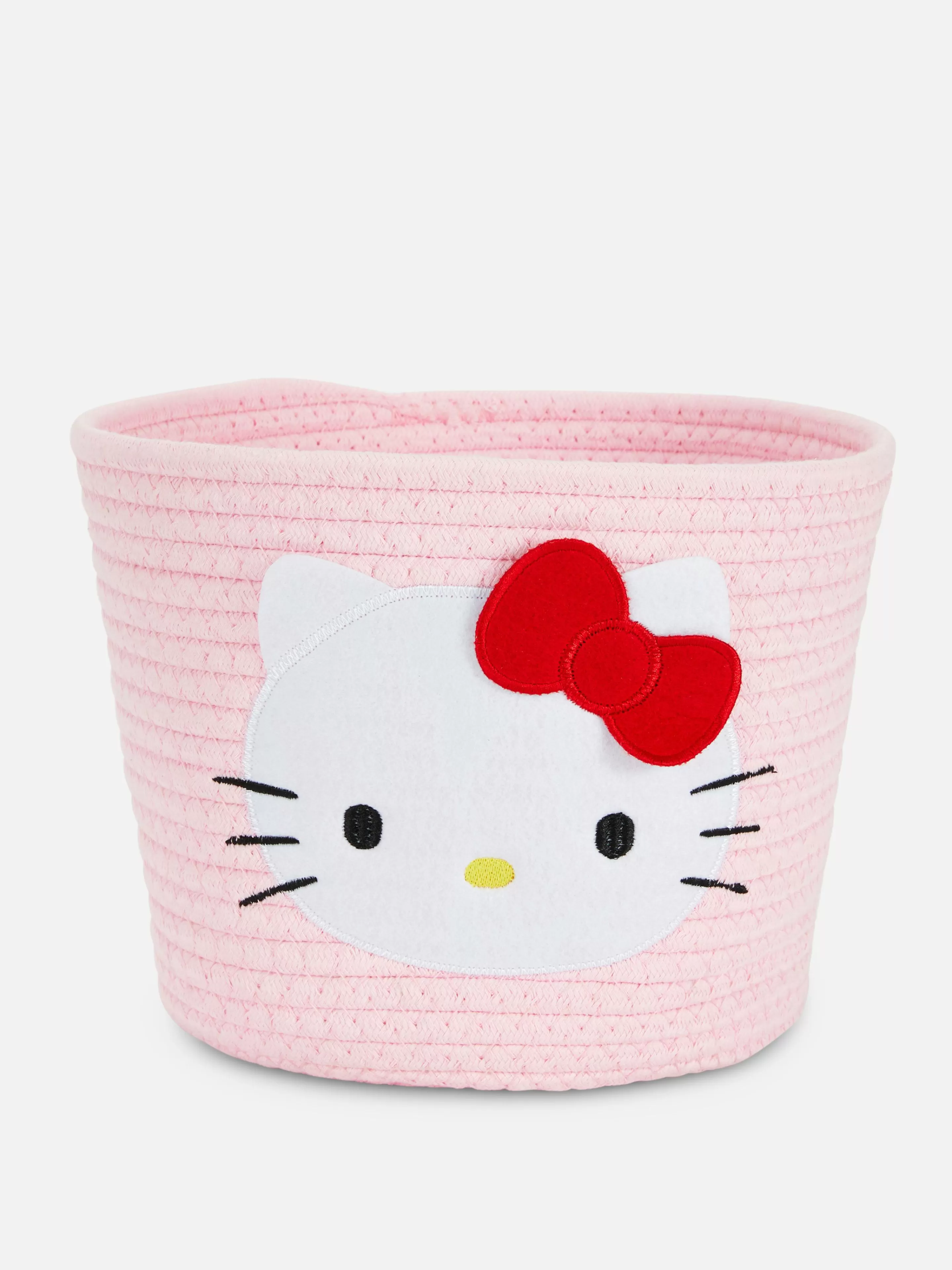 Caixas E Cestos*Primark Cesto Arrumação Corda Hello Kitty 50.º Aniversário Rosa-claro