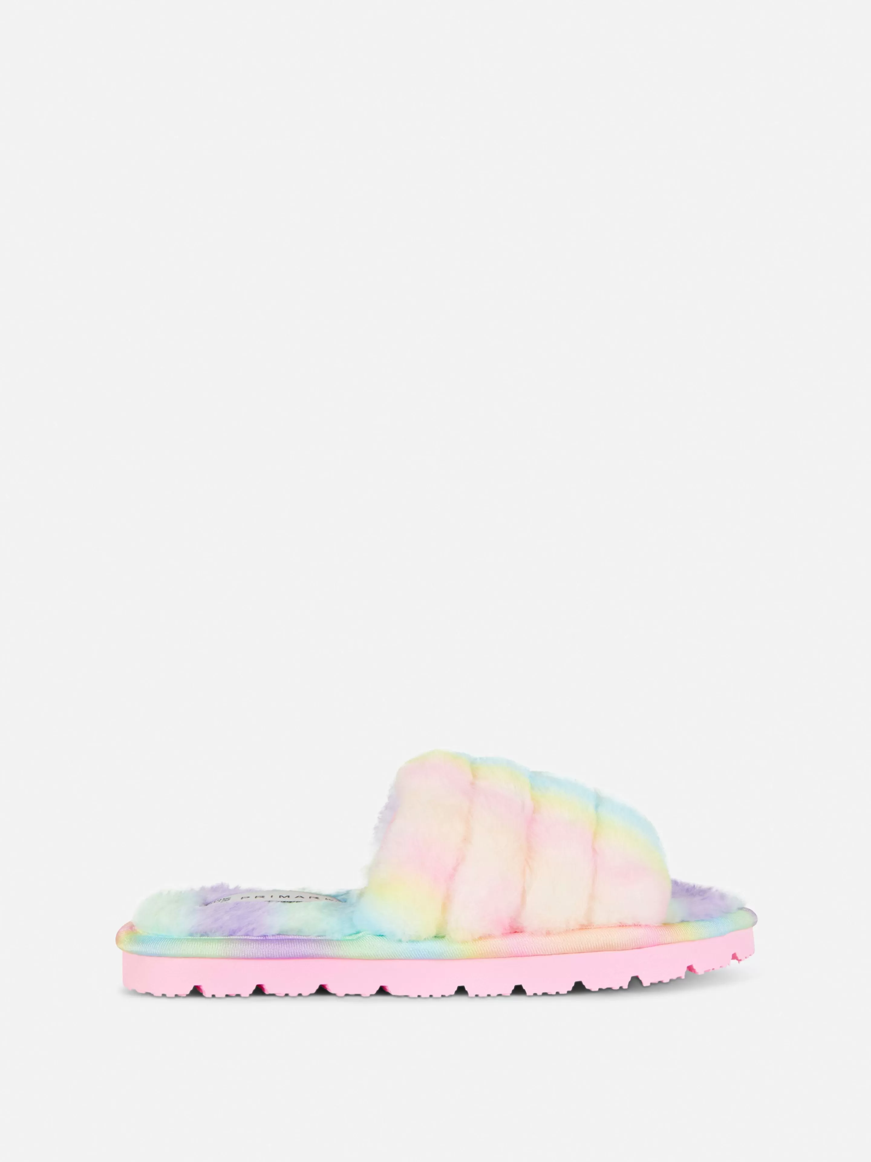 Chinelos E Pantufas*Primark Chinelos Imitação Pelo Ombré Multicolor