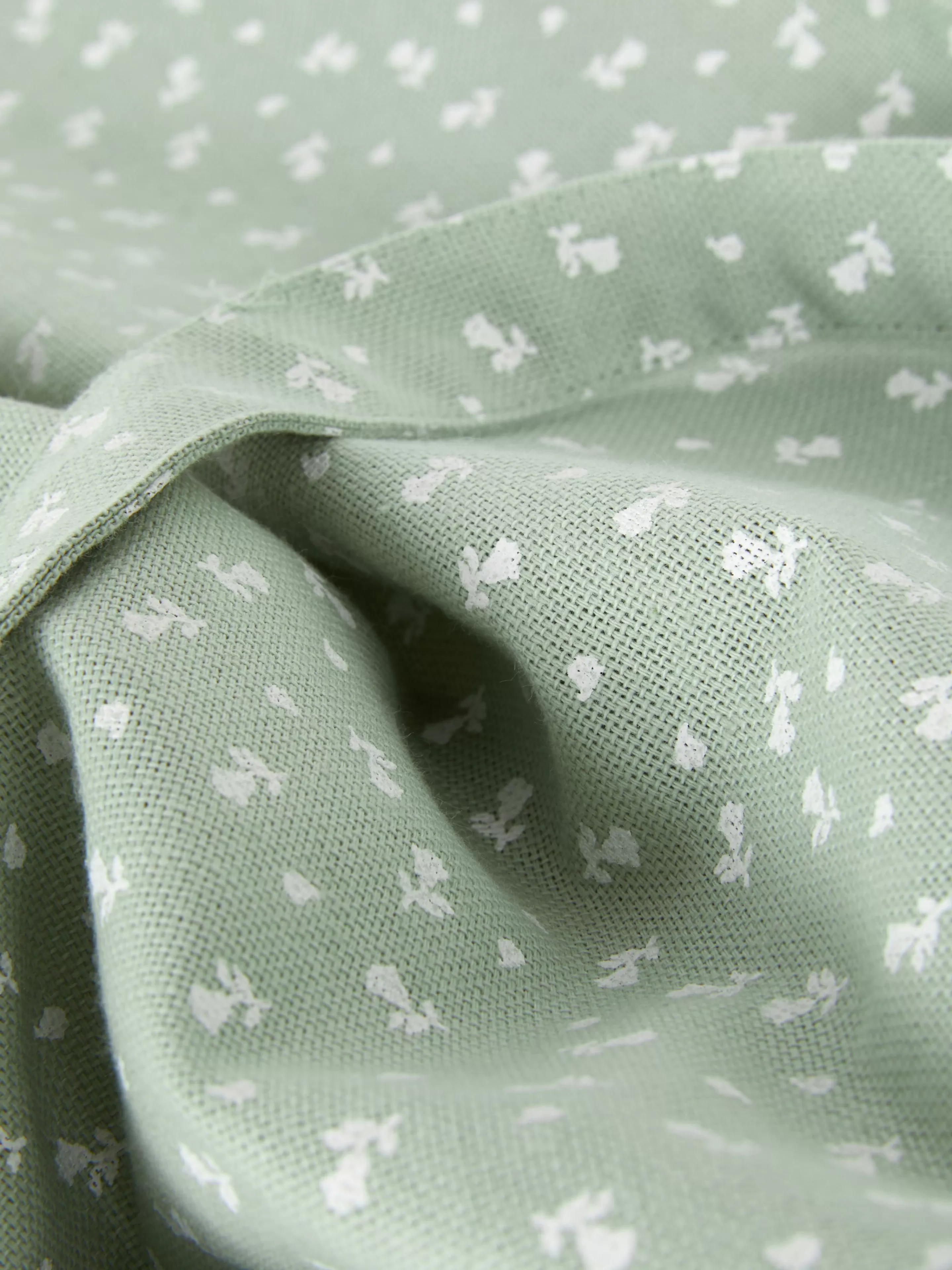Malas E Carteiras*Primark Mala Estilo Shopper Lona Algodão Padrão Floral Verde-claro