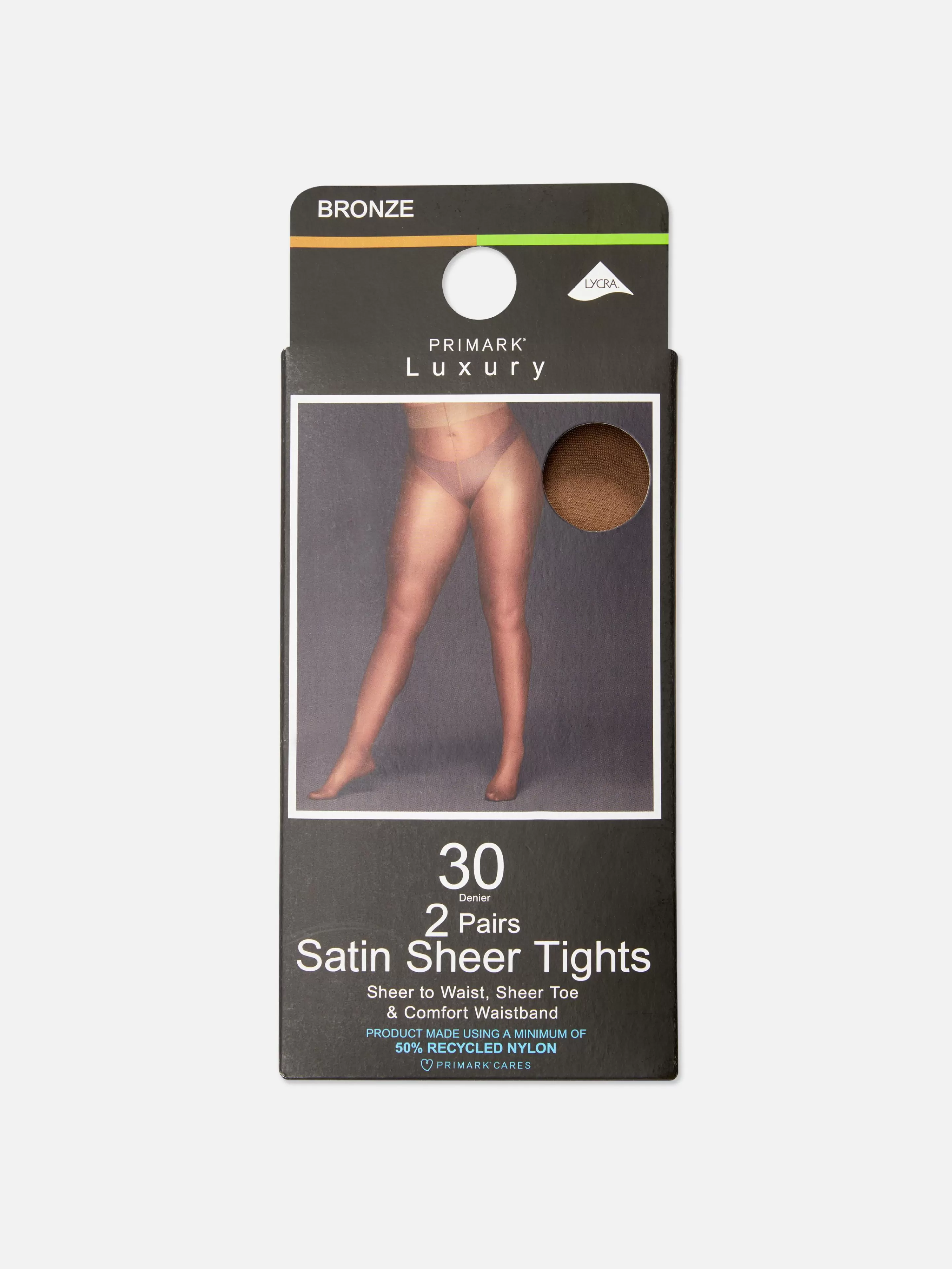 Collants*Primark Pack 2 Collants Transparentes Acetinados 30 Denier Bronze