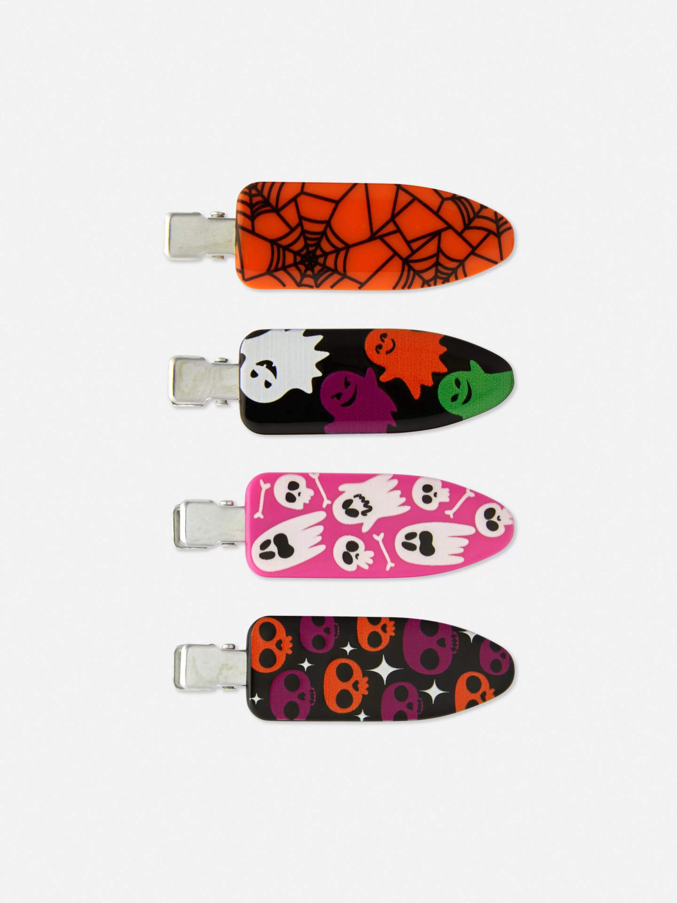 Acessórios De Cabelo*Primark Pack 4 Molas Cabelo S/ Marcas Halloween PS... Multicolor