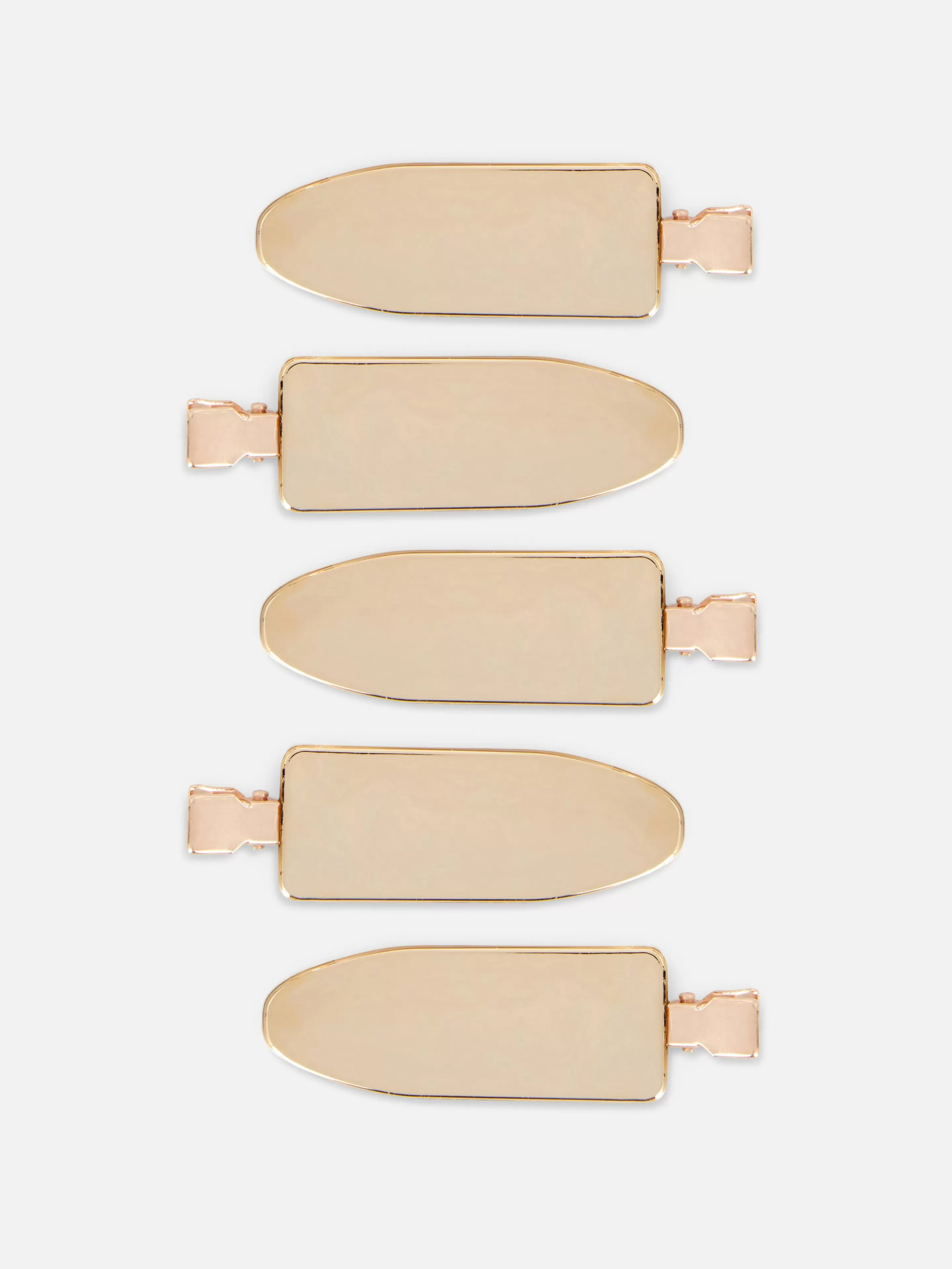 Acessórios De Cabelo*Primark Pack 5 Ganchos Cabelo S/ Marcas Extragrandes Dourado