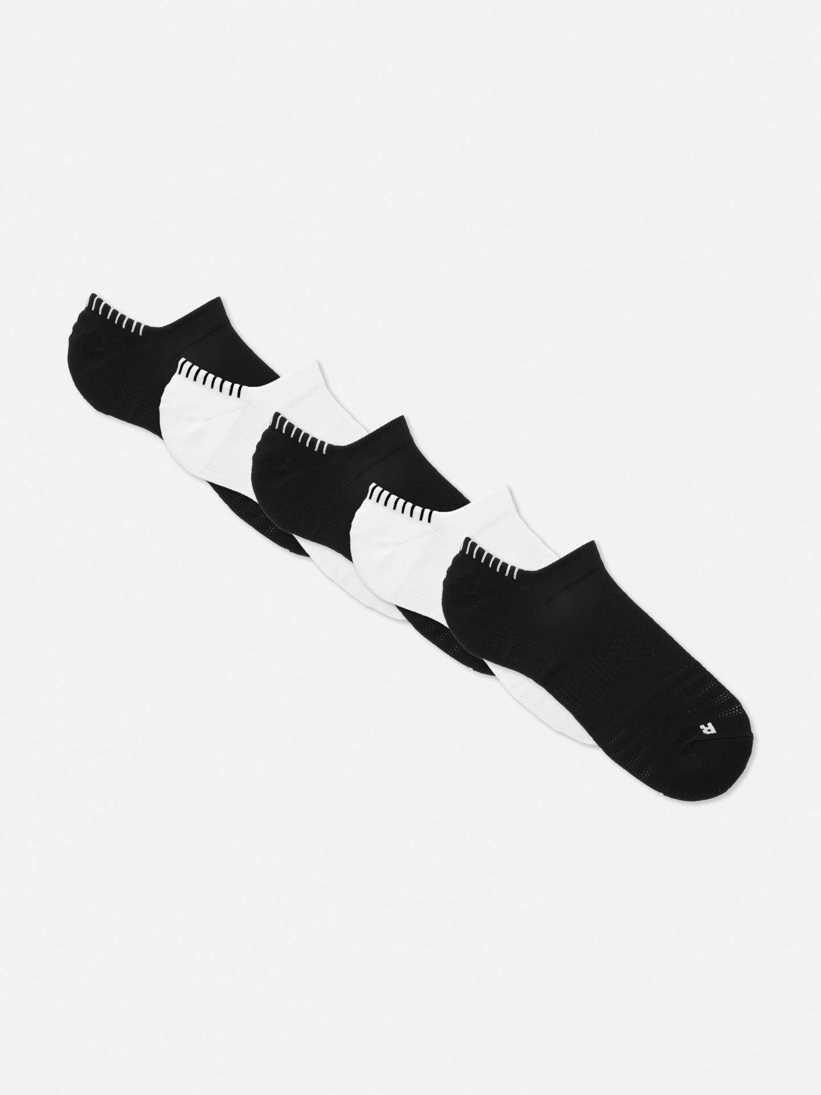 Meias*Primark Pack 5 Pares Meias Desporto Corte Baixo Multicolor