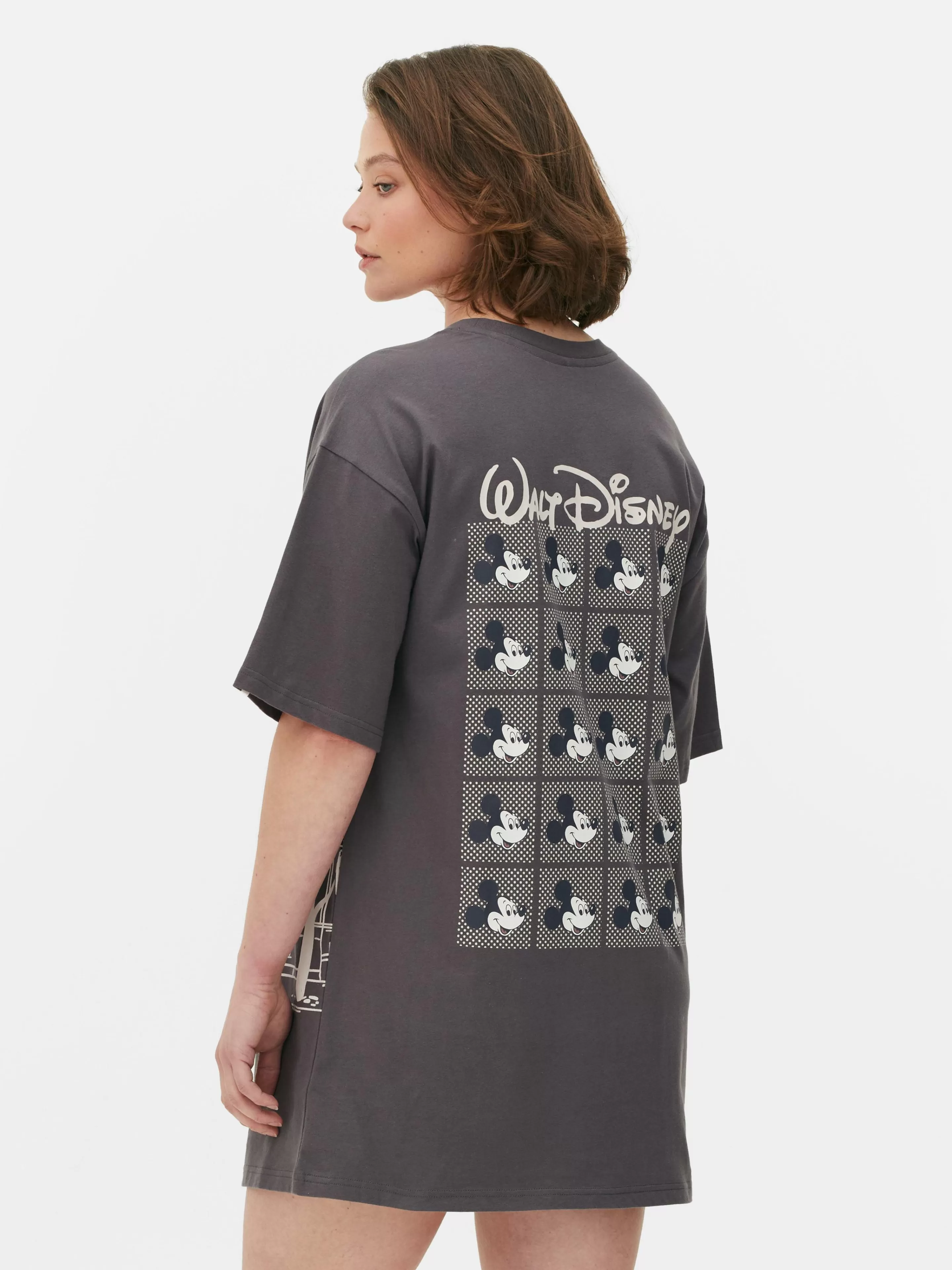 Camisas De Noite E Camisas De Dormir*Primark T-shirt Dormir Disney Mickey Mouse E Minnie Mouse Paris Carvão