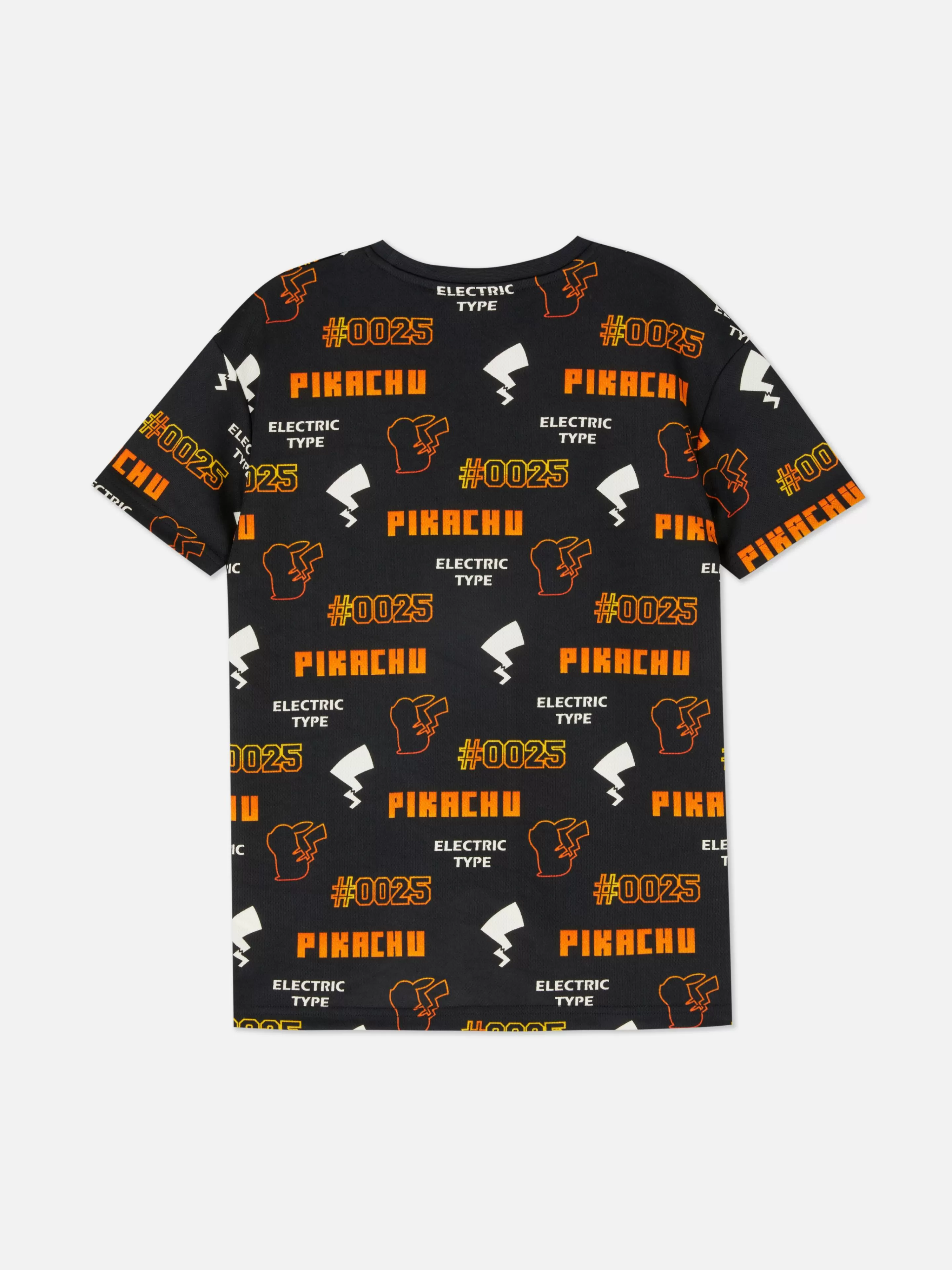 Tops E T-Shirts*Primark T-shirt Pokémon Pikachu Electric Type Preto