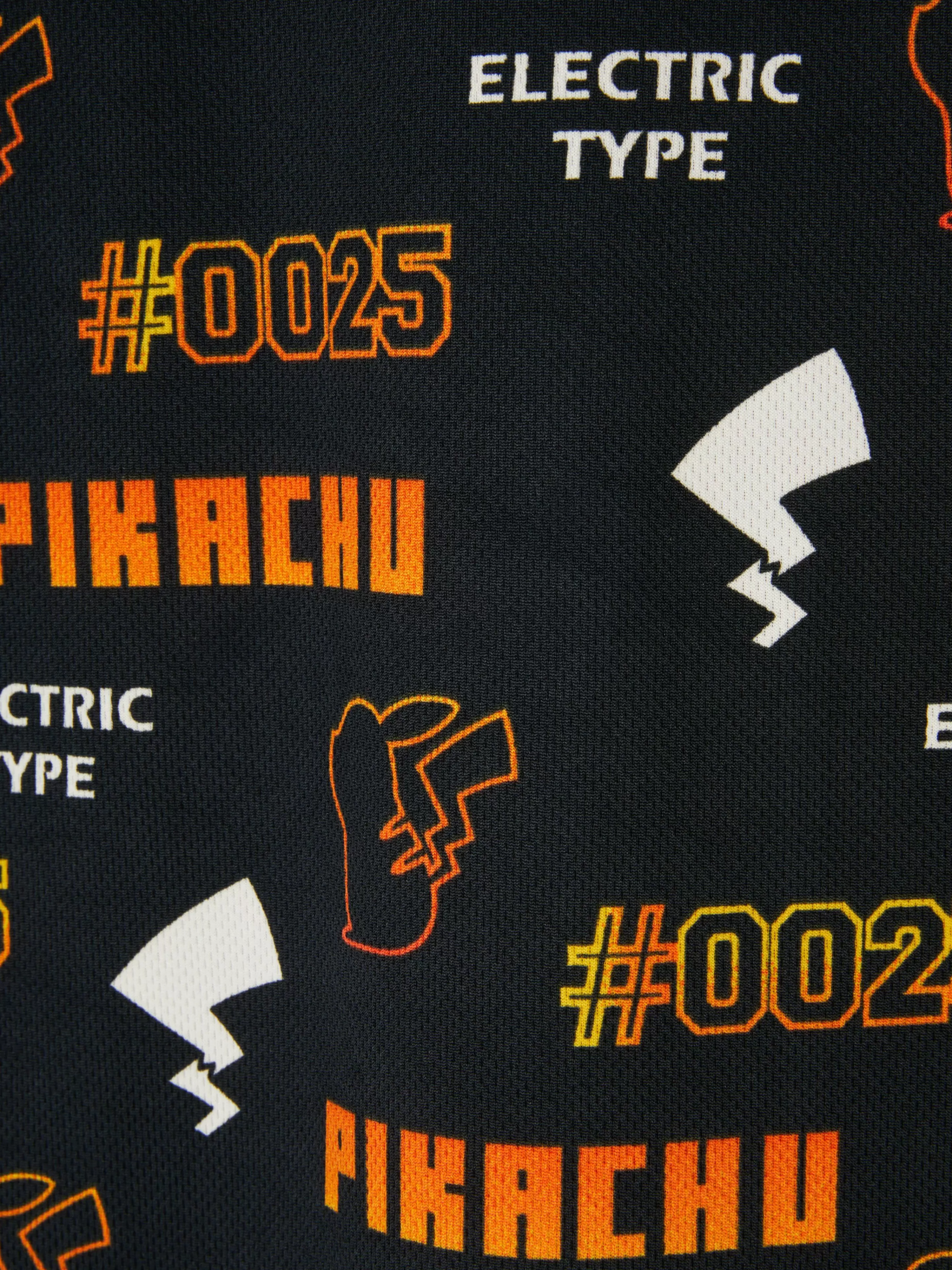 Tops E T-Shirts*Primark T-shirt Pokémon Pikachu Electric Type Preto